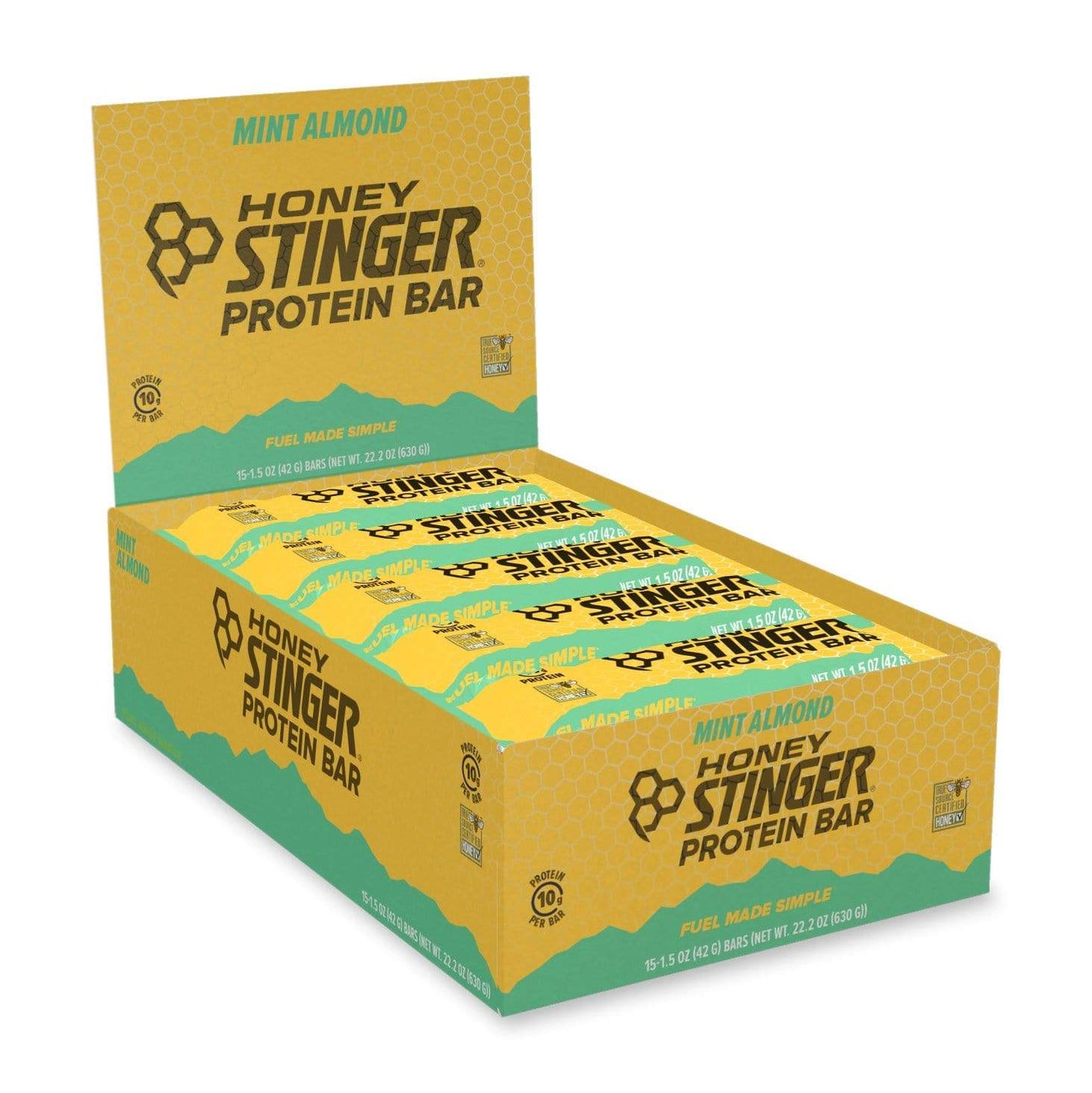 Honey Stinger Protein Bar-Mint Almond Pro-Box of 15-The Feed