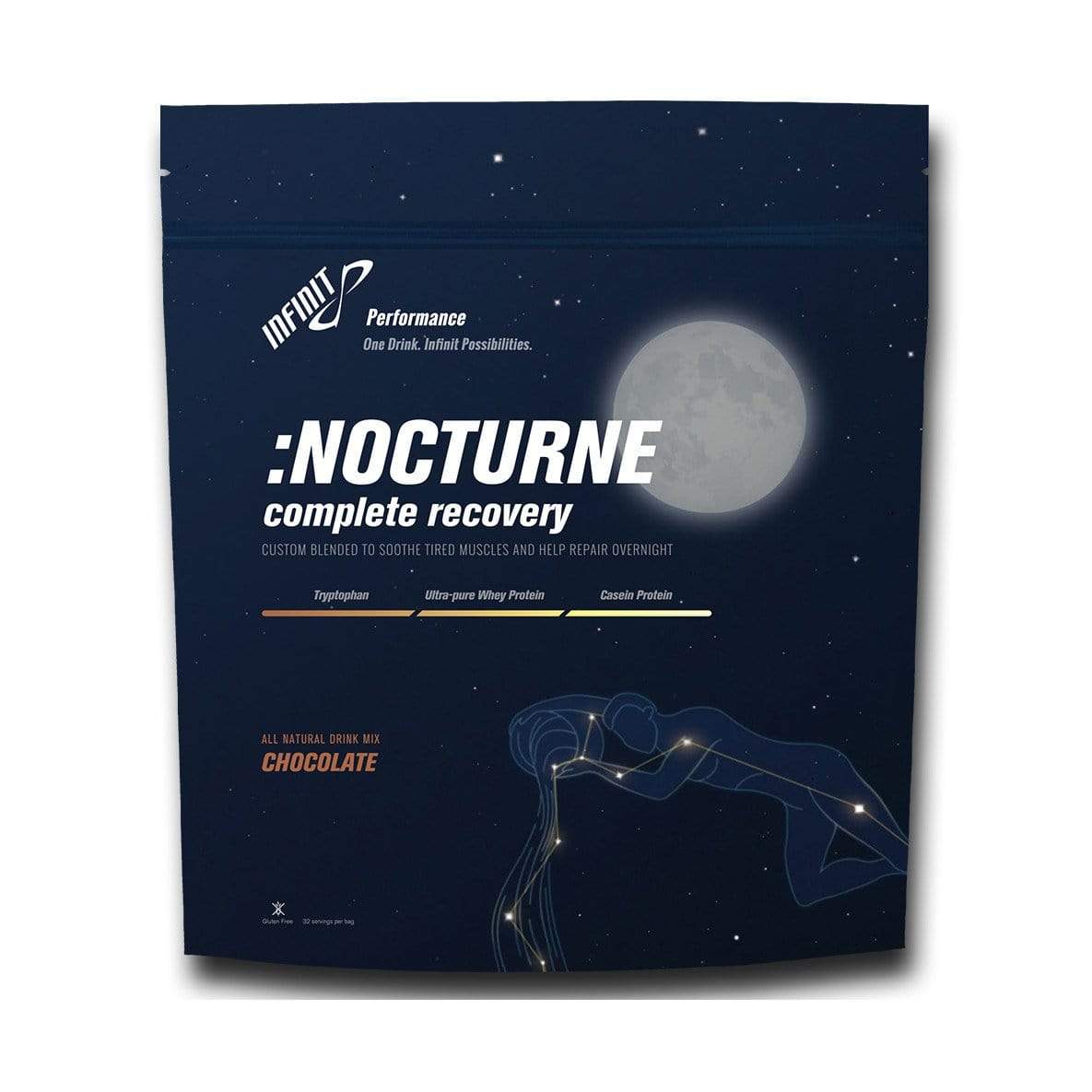 INFINIT Nocturne Complete Recovery-Chocolate-32 Servings-The Feed