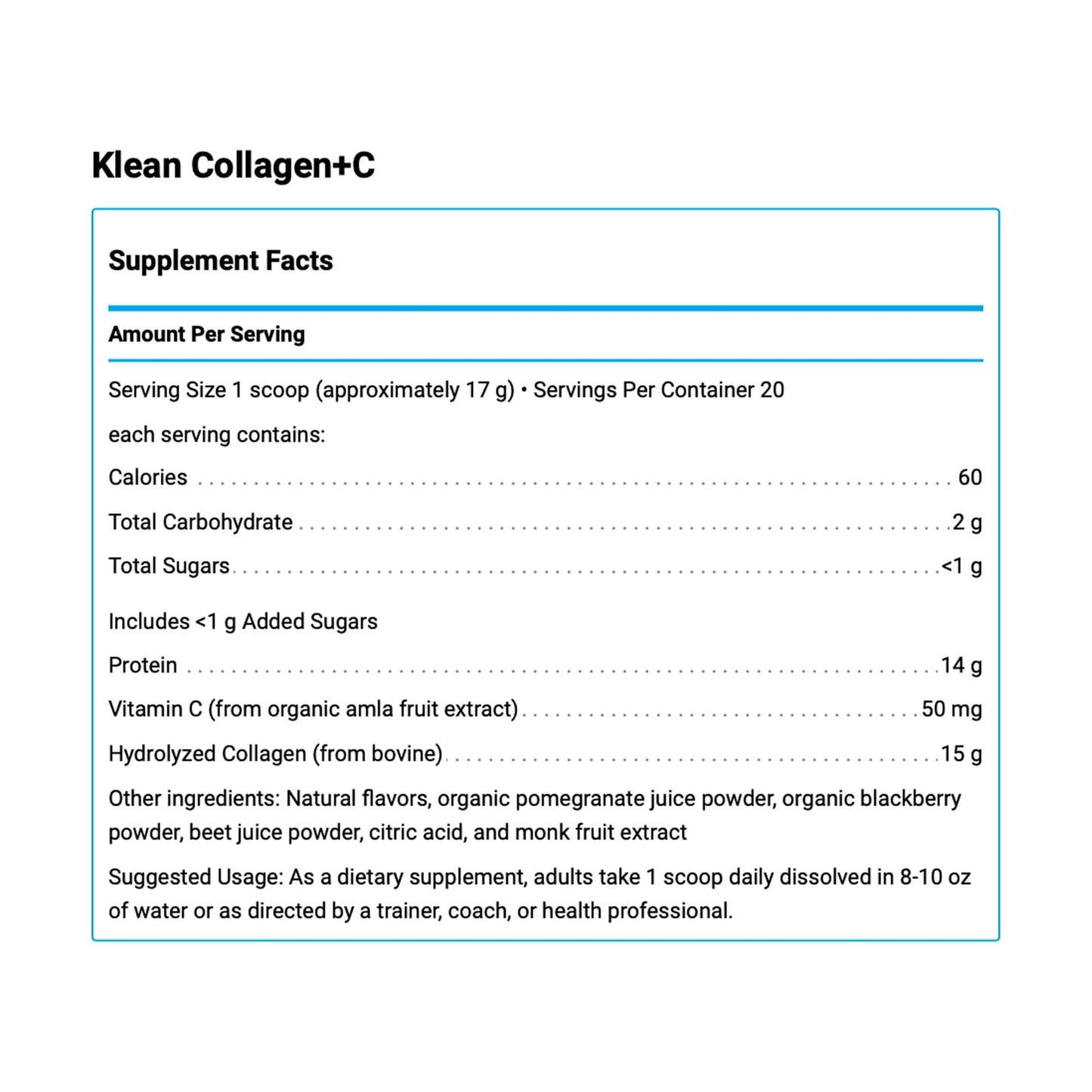 Klean Athlete Collagen + C