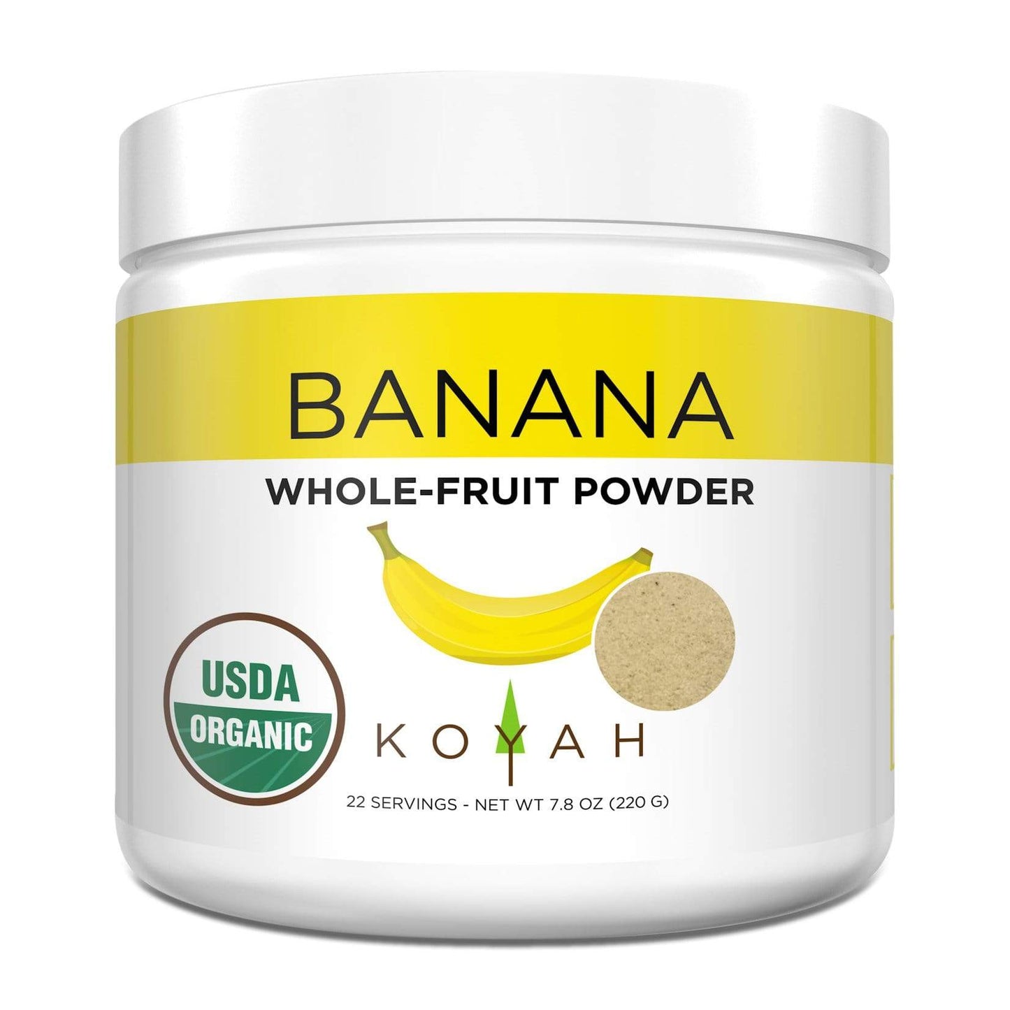 Koyah Organic Fruit and Veggie Powders-Banana-22 Servings-The Feed