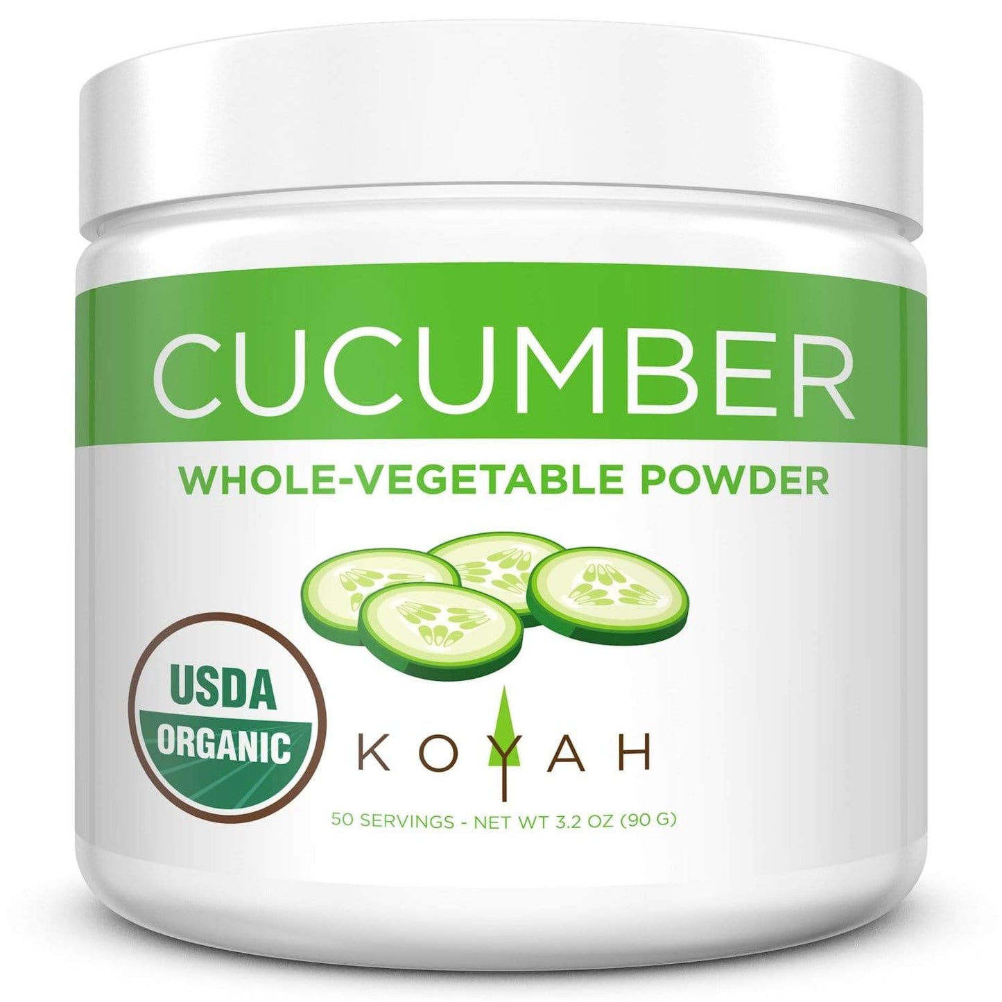 Koyah Breakfast Cucumber / 50 Servings Koyah Organic Fruit and Veggie Powders