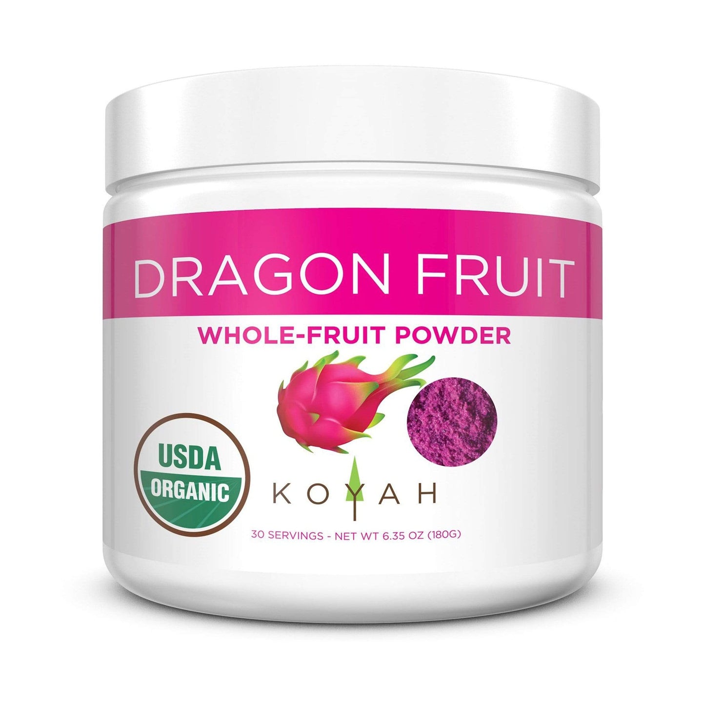 Koyah Organic Fruit and Veggie Powders-Dragon Fruit-30 Servings-The Feed