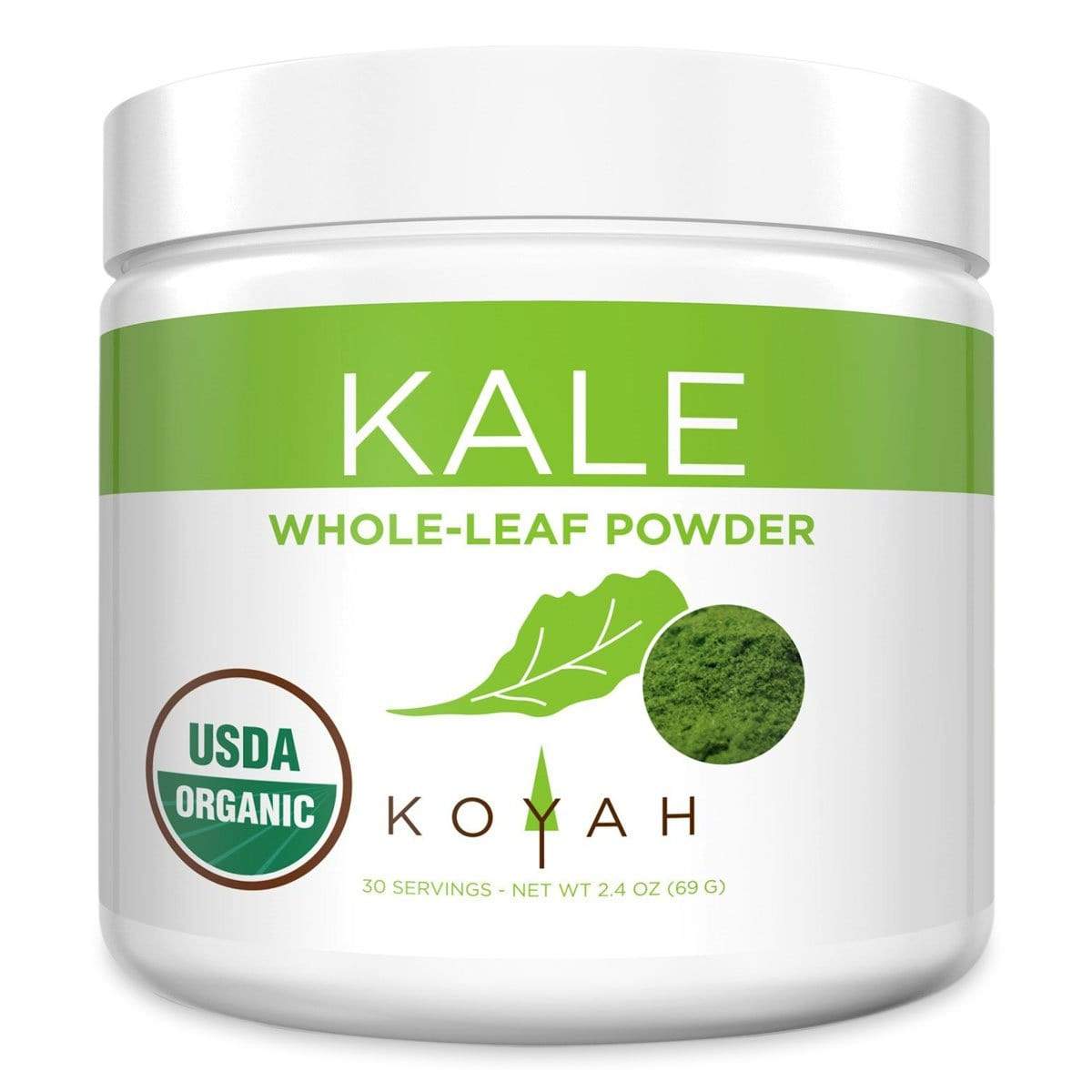 Koyah Organic Fruit and Veggie Powders-Kale-30 Servings-The Feed