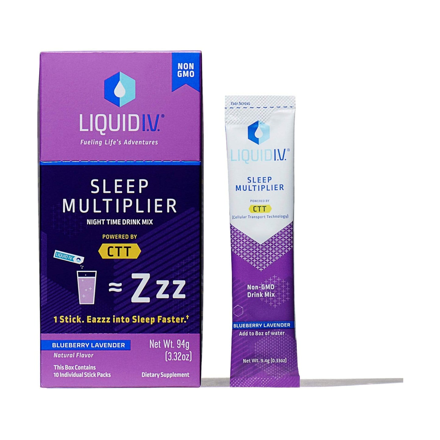 Liquid IV Hydration 10 Packets / Blueberry Lavender Liquid IV Sleep Multiplier