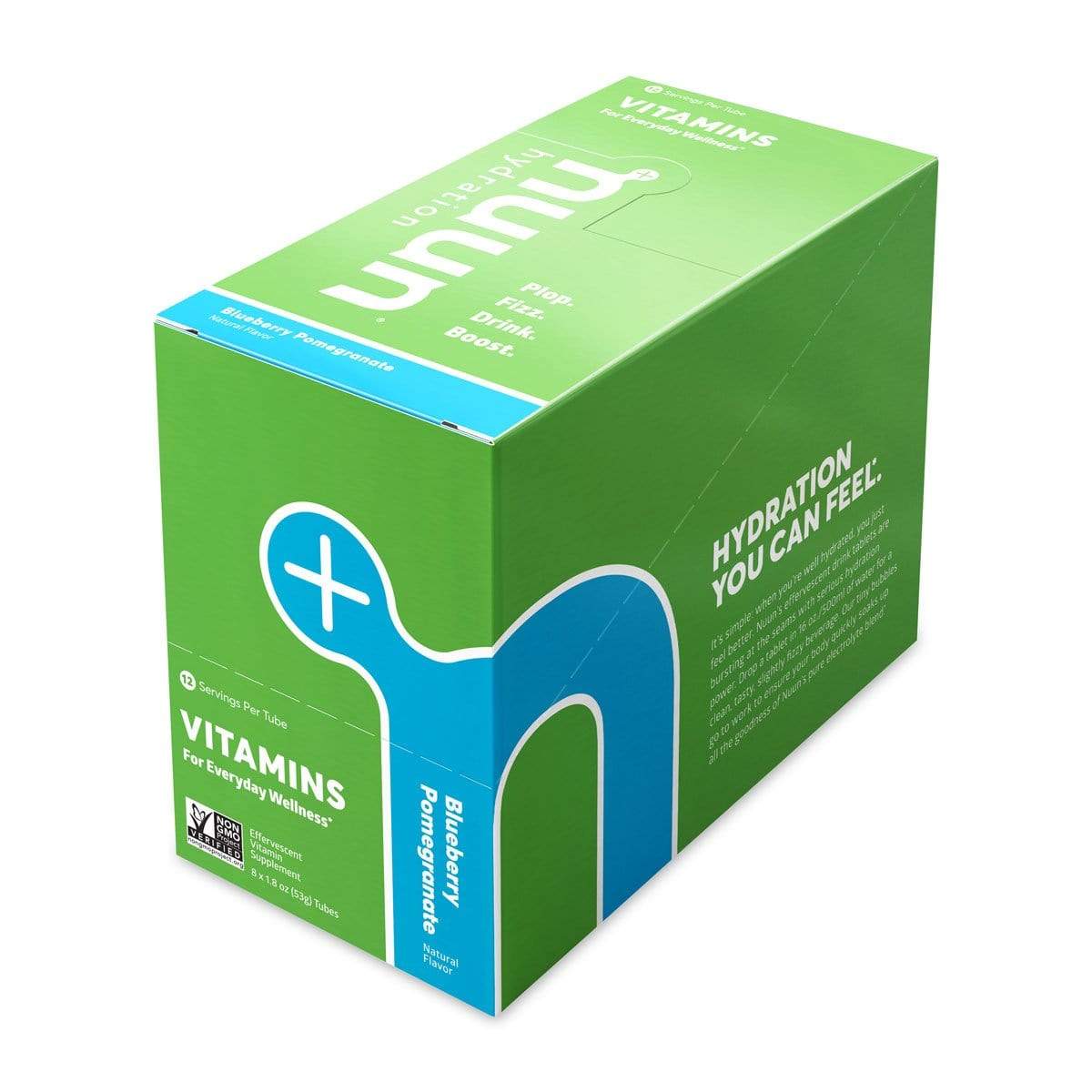 Nuun Vitamins (Tablets)-Blueberry Pomegranate-Box of 8 Tubes-The Feed