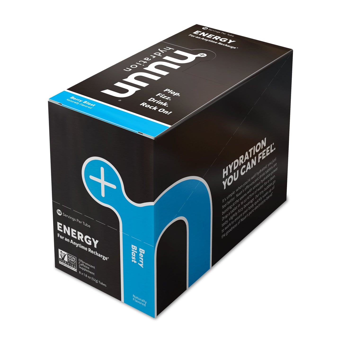 Nuun Hydration Box of 8 Tubes / Berry Blast Nuun Energy