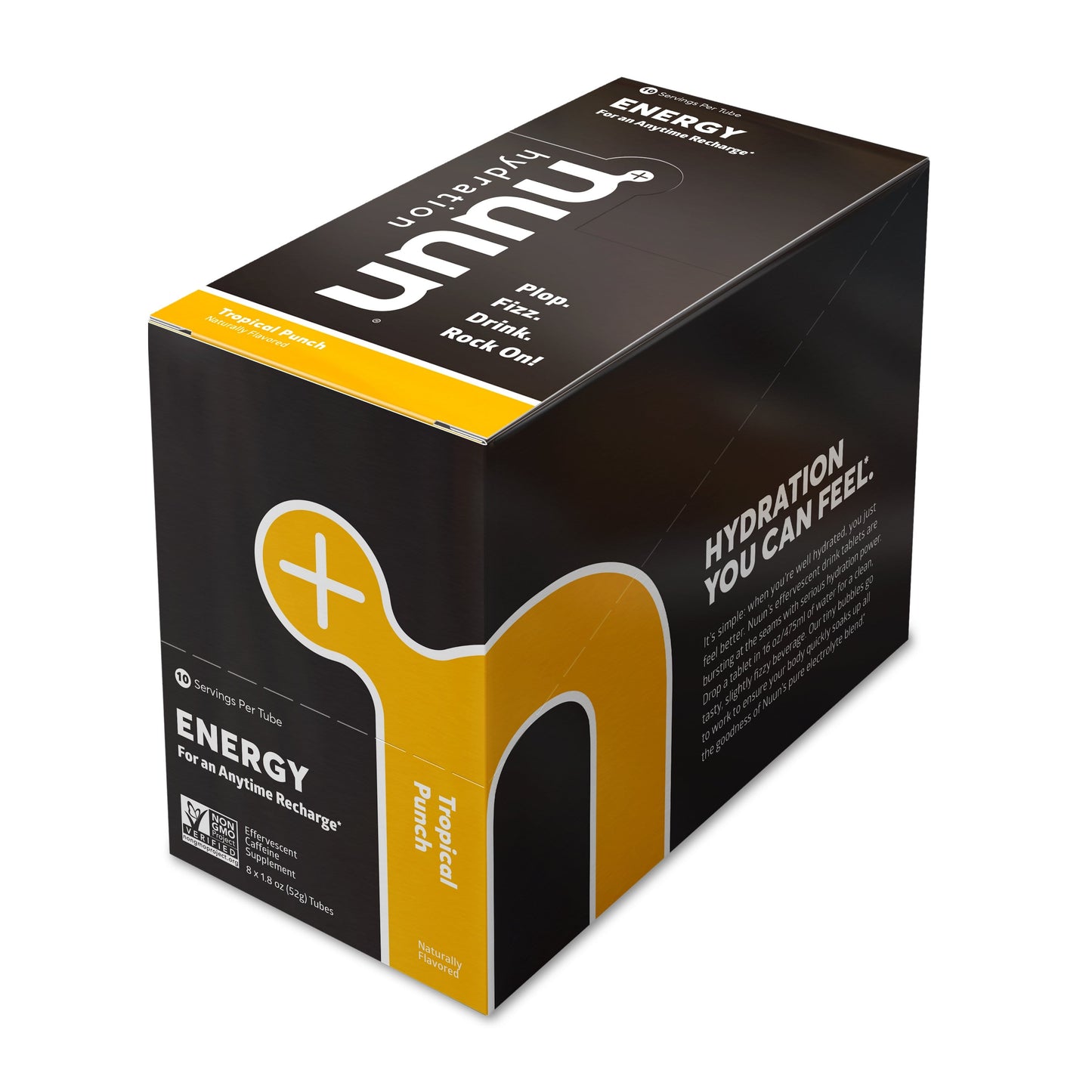 Nuun Hydration Box of 8 Tubes / Tropical Punch Nuun Energy