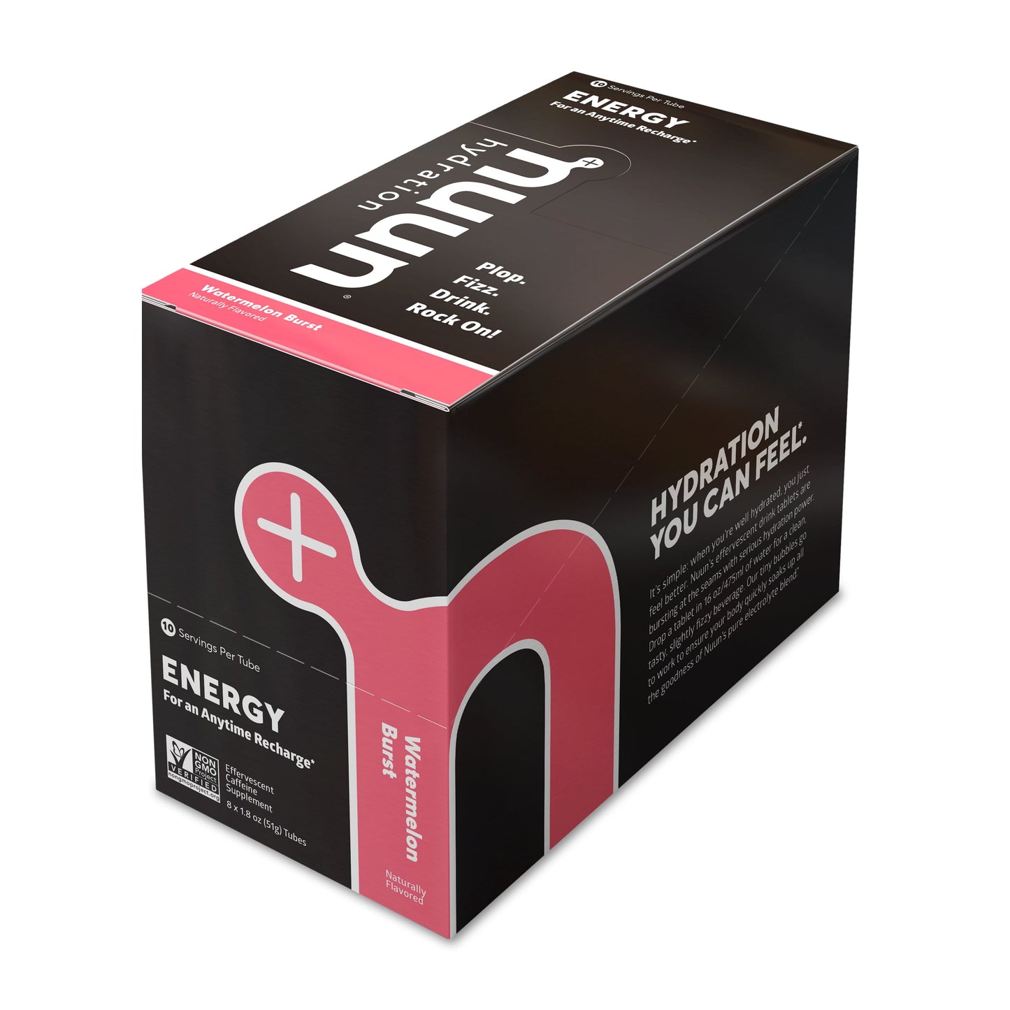 Nuun Hydration Box of 8 Tubes / Watermelon Burst Nuun Energy