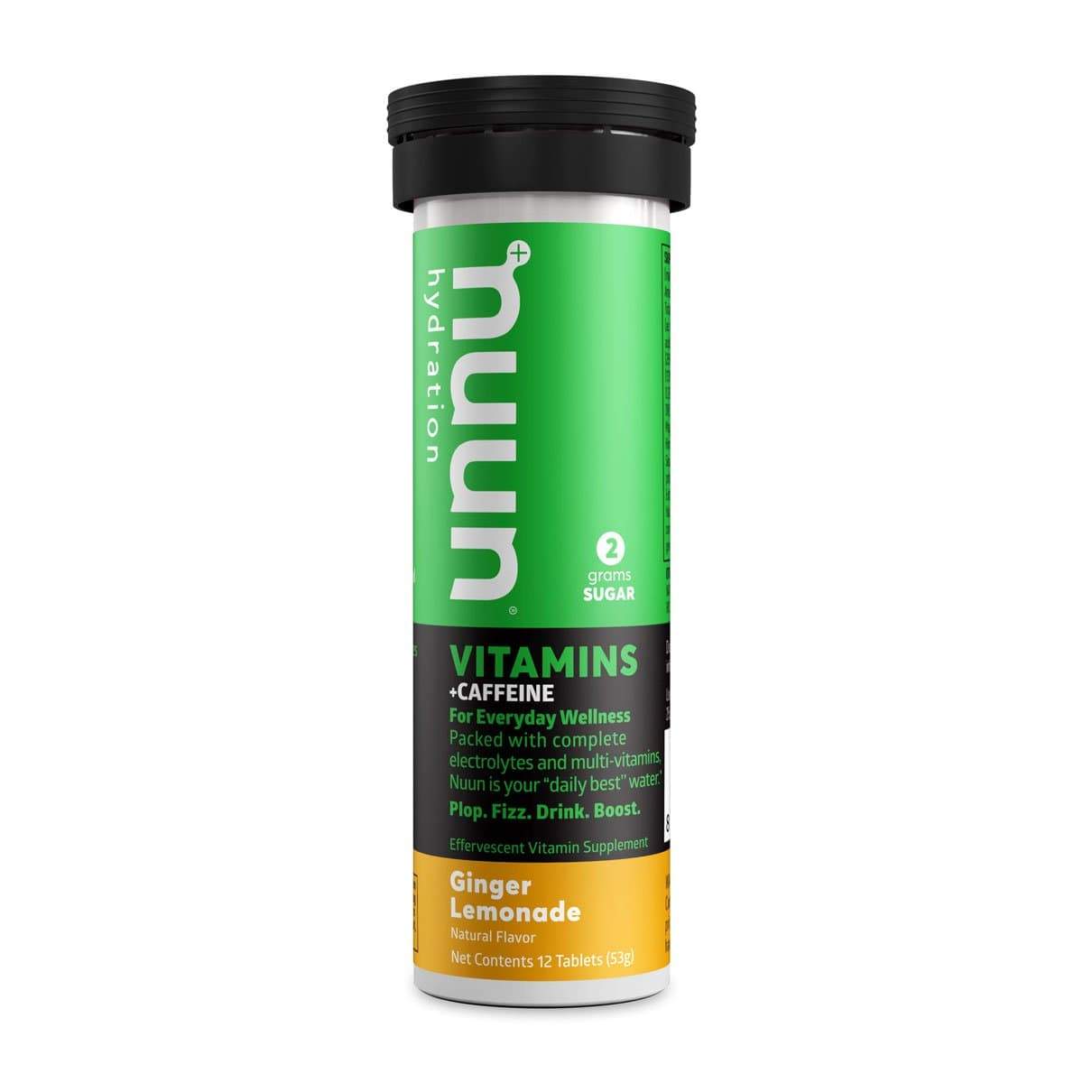 Nuun Vitamins (Tablets)-Ginger Lemonade (with caffeine)-12 Serving Tube-The Feed