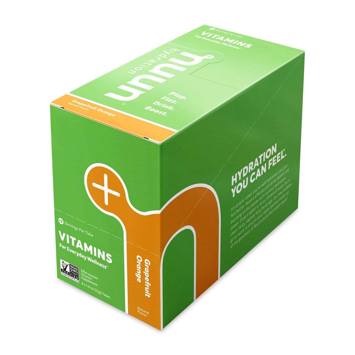 Nuun Vitamins (Tablets)-Grapefruit Orange-Box of 8 Tubes-The Feed