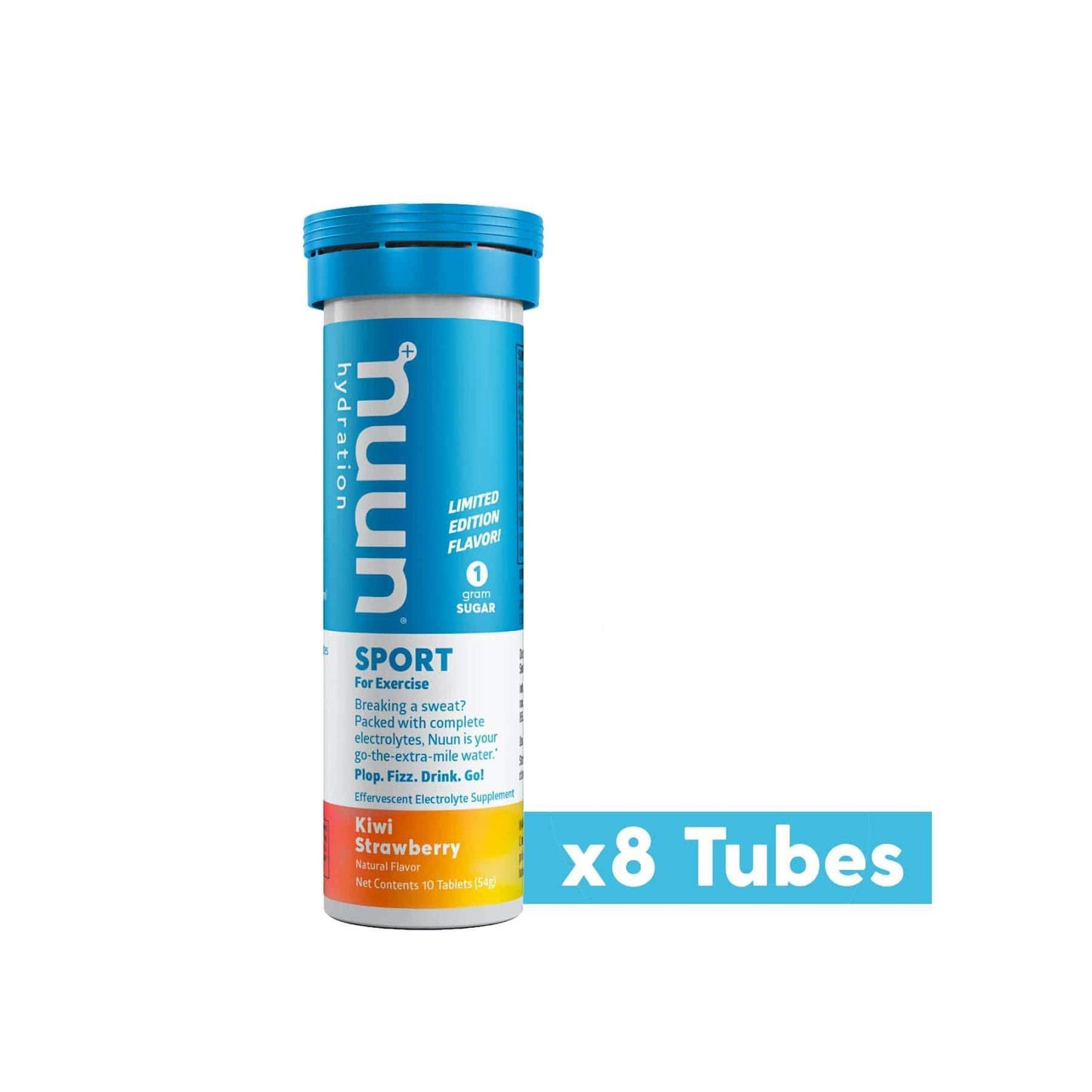 Nuun Sport (Tablets)-Kiwi Strawberry-Box of 8 Tubes-The Feed