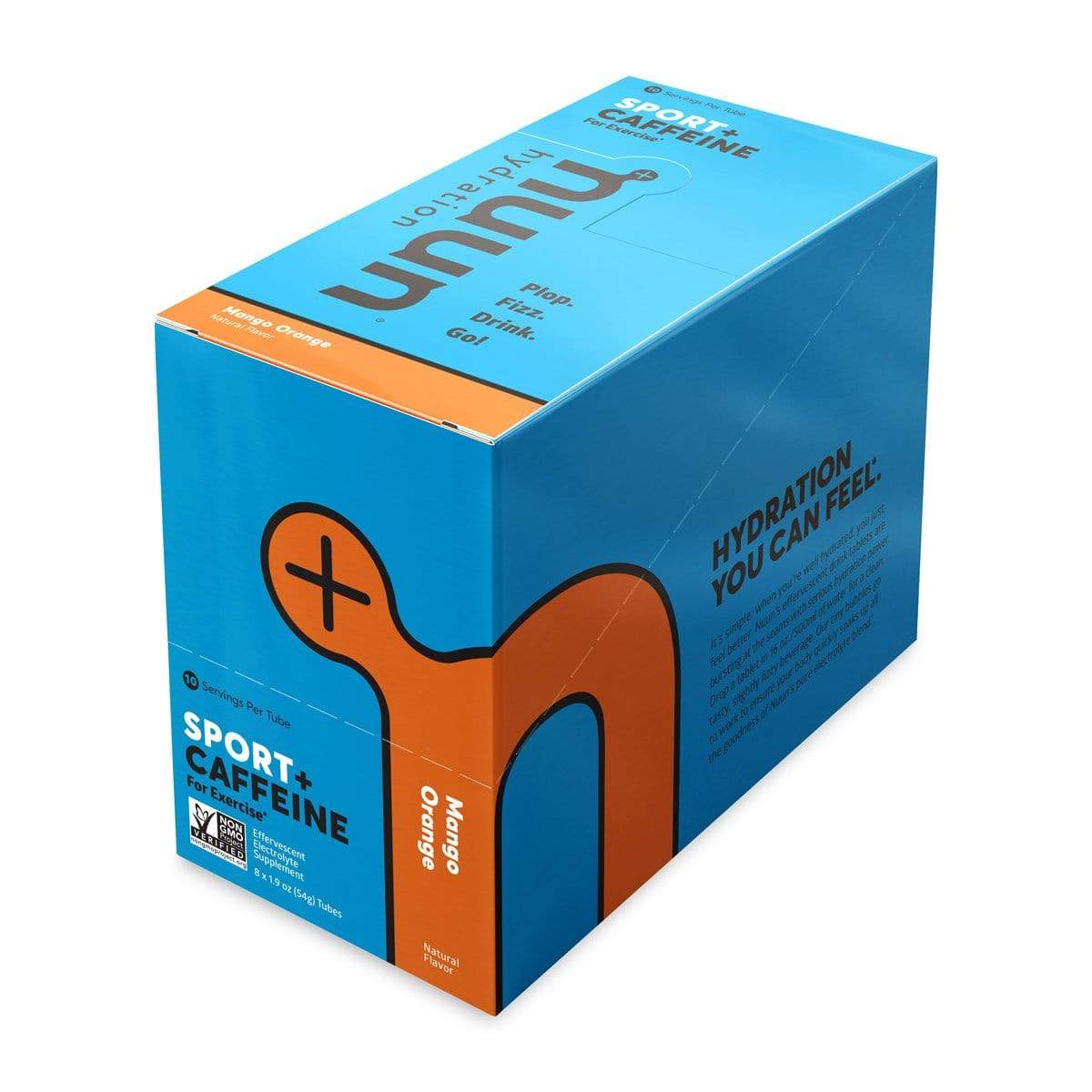 Nuun Sport + Caffeine (Tablets)-Mango Orange (with caffeine)-Box of 8 Tubes-The Feed