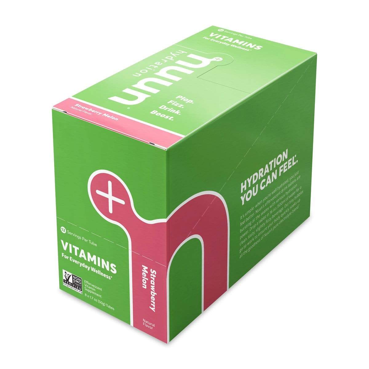 Nuun Vitamins (Tablets)-Strawberry Melon-Box of 8 Tubes-The Feed