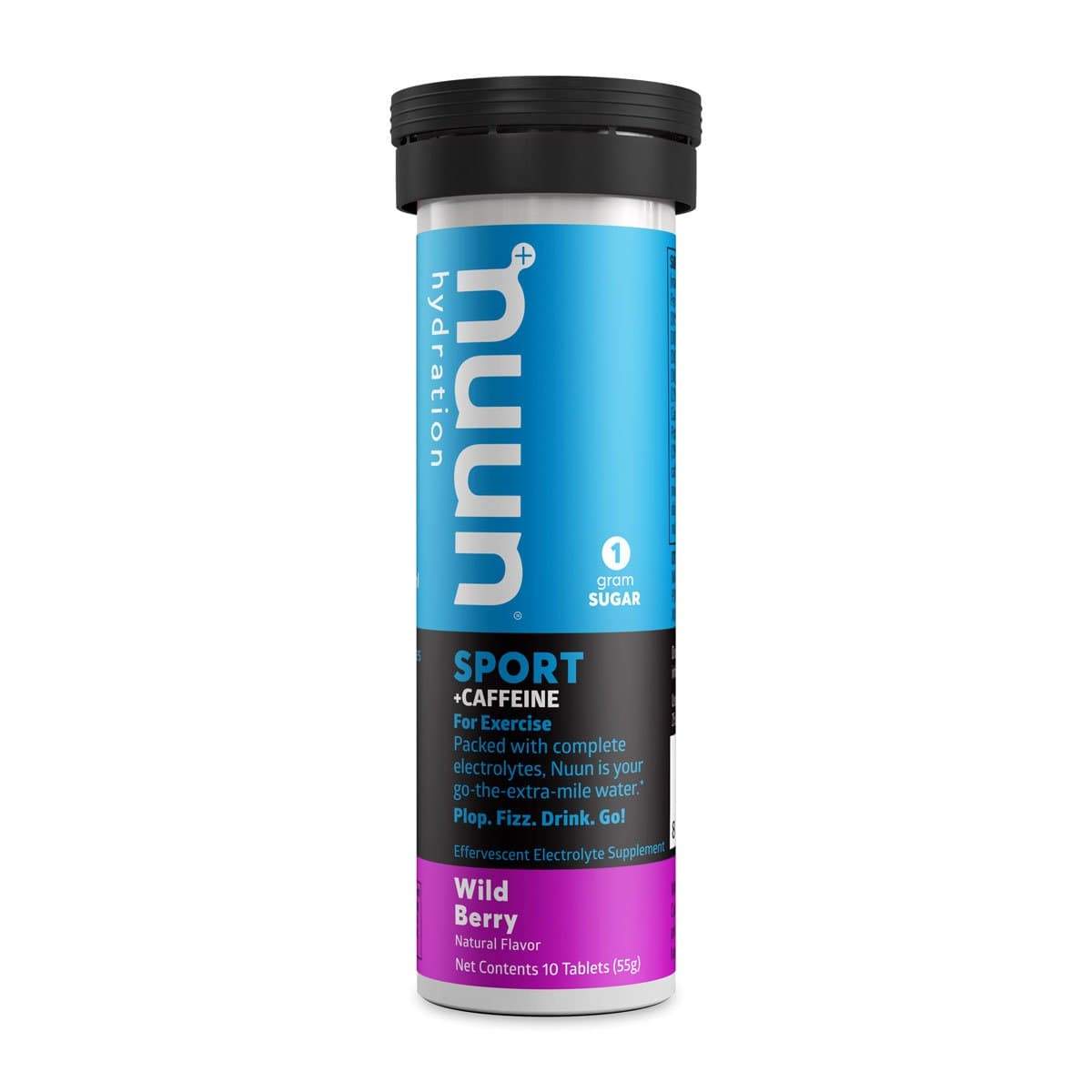 Nuun Sport + Caffeine (Tablets)-Wild Berry (with caffeine)-10 Serving Tube-The Feed