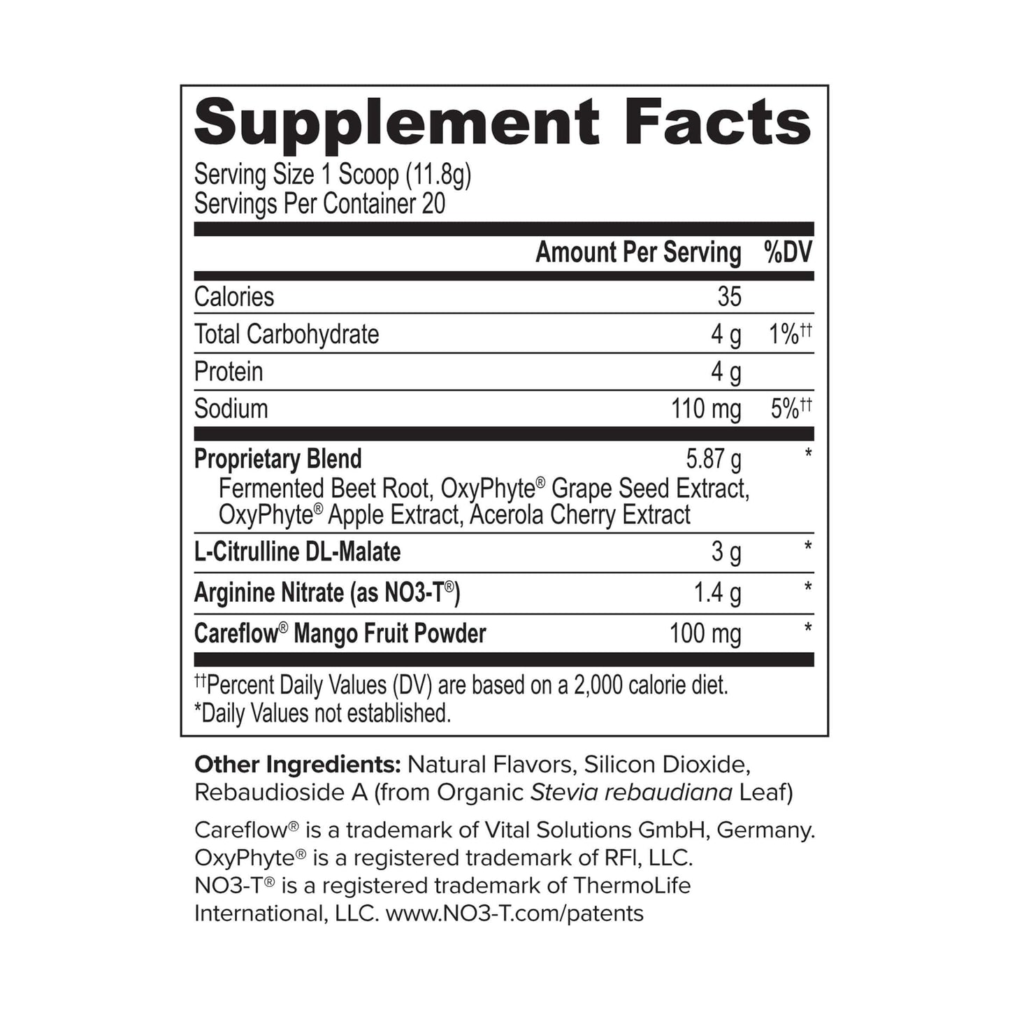 Onnit Supplements 20 Serving Tub Onnit Nitric Oxide