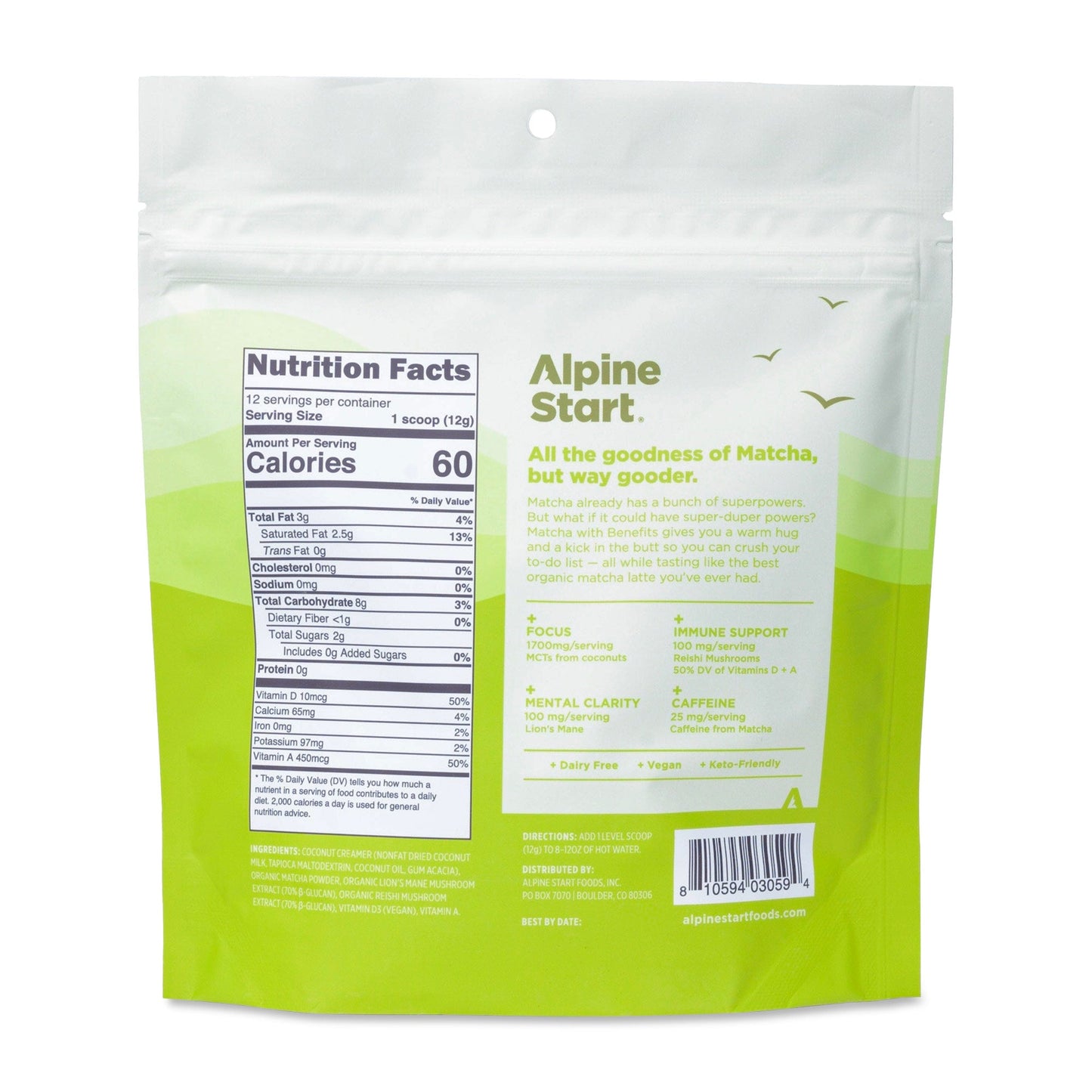 Alpine Start Matcha with Benefits