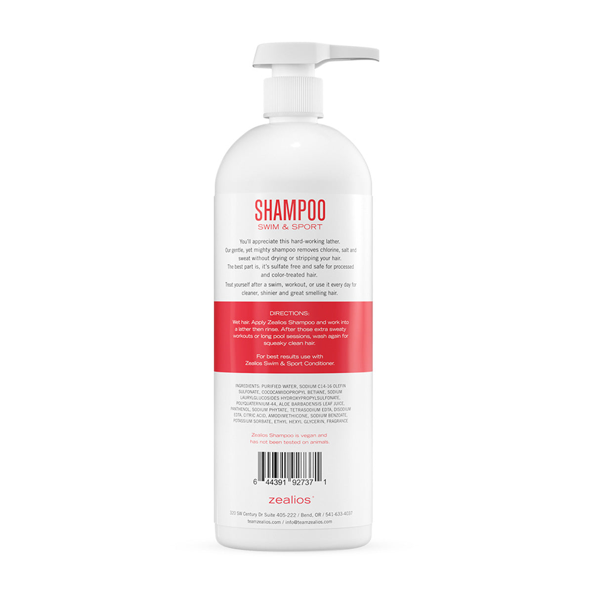 Zealios Swim and Sport Shampoo