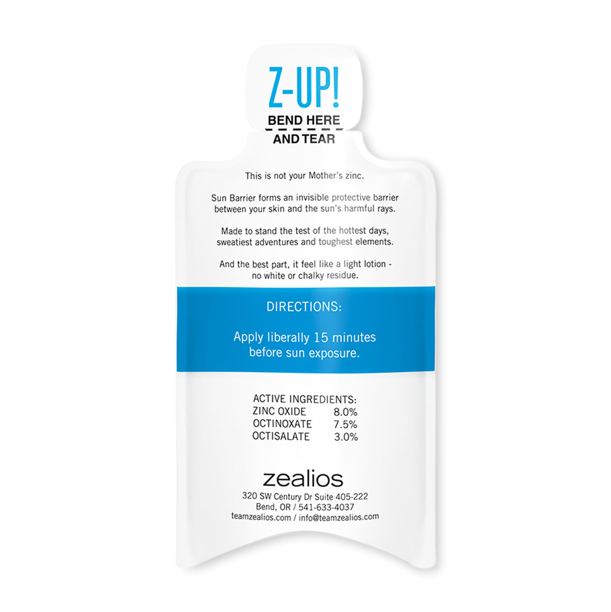 Zealios Sunscreen (Sun Barrier SPF 45) - SAMPLE