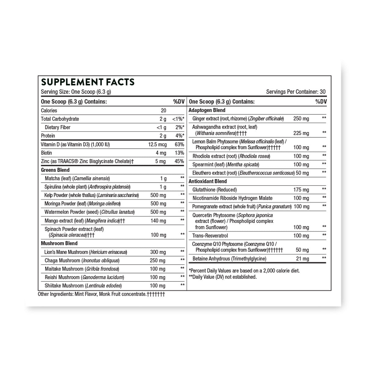 Thorne Daily Greens Plus