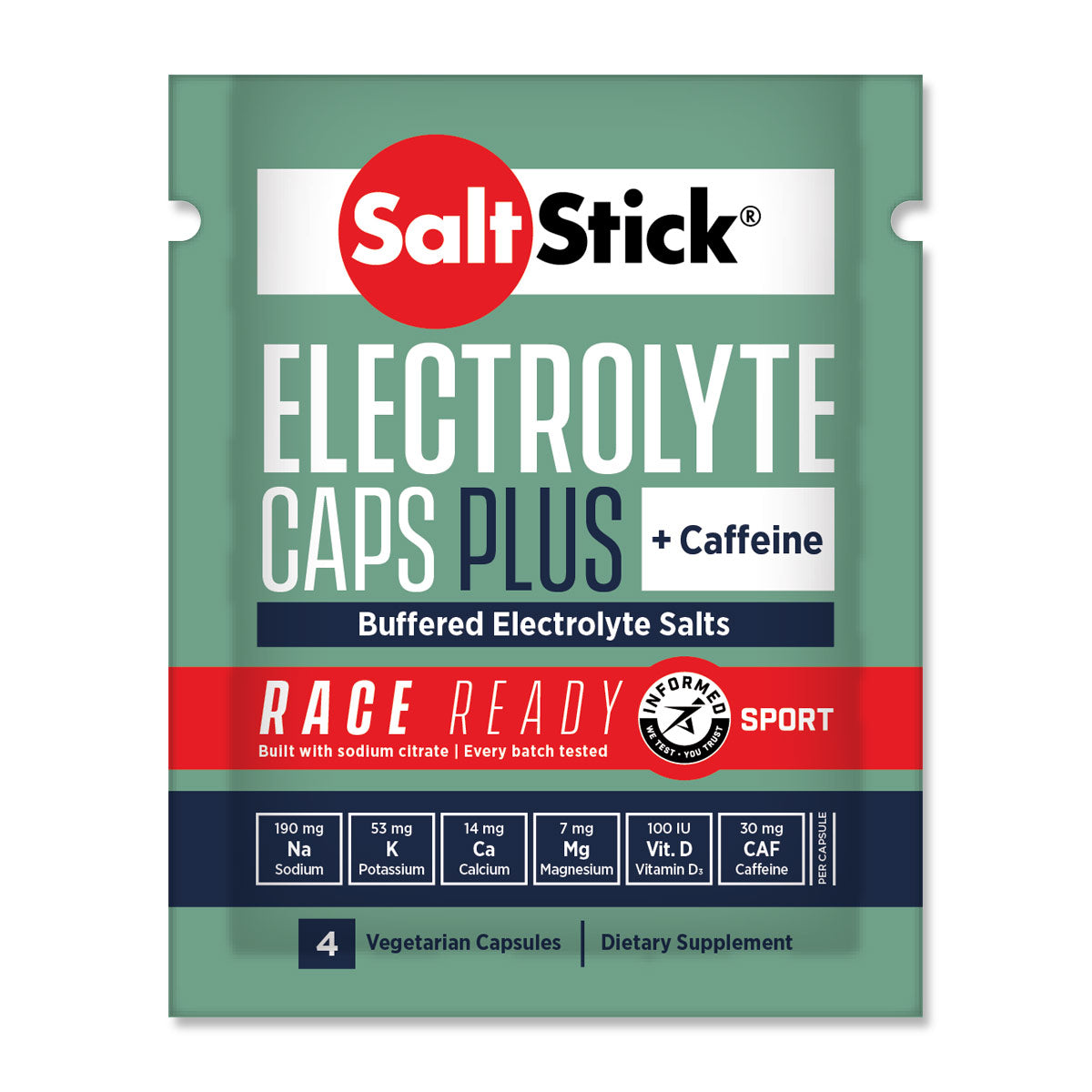 SaltStick Race Ready Electrolyte Capsules (with Caffeine)