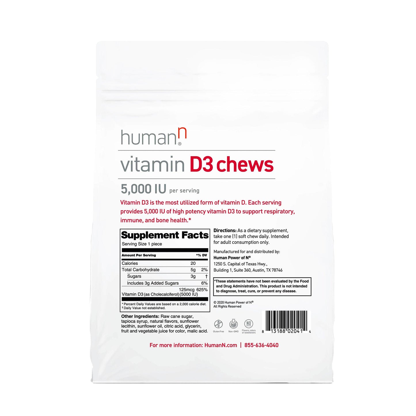 Human N Vitamin D3 Chews