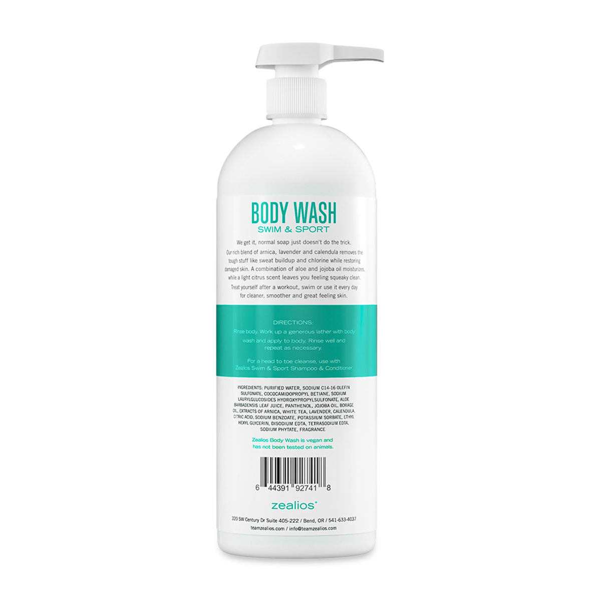 Zealios Swim and Sport Body Wash