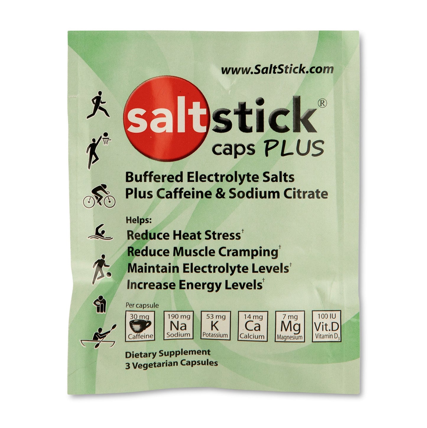 SaltStick Race Ready Electrolyte Capsules (with Caffeine)