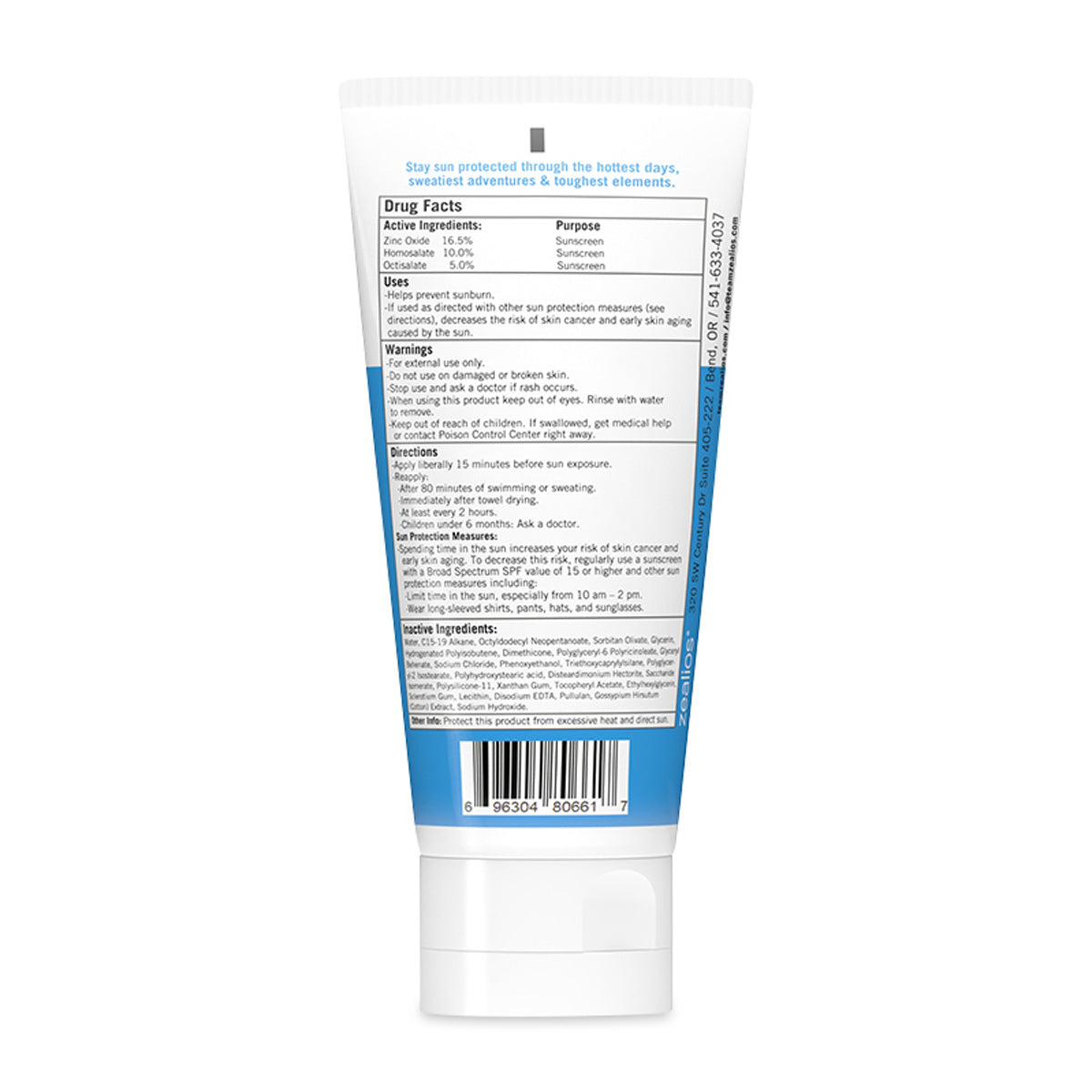 Zealios Sun Barrier SPF 50 Reef Safe