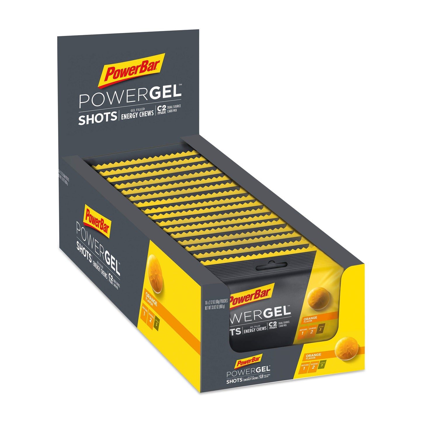 Powerbar Powergel Shots-Orange-Box of 16-The Feed
