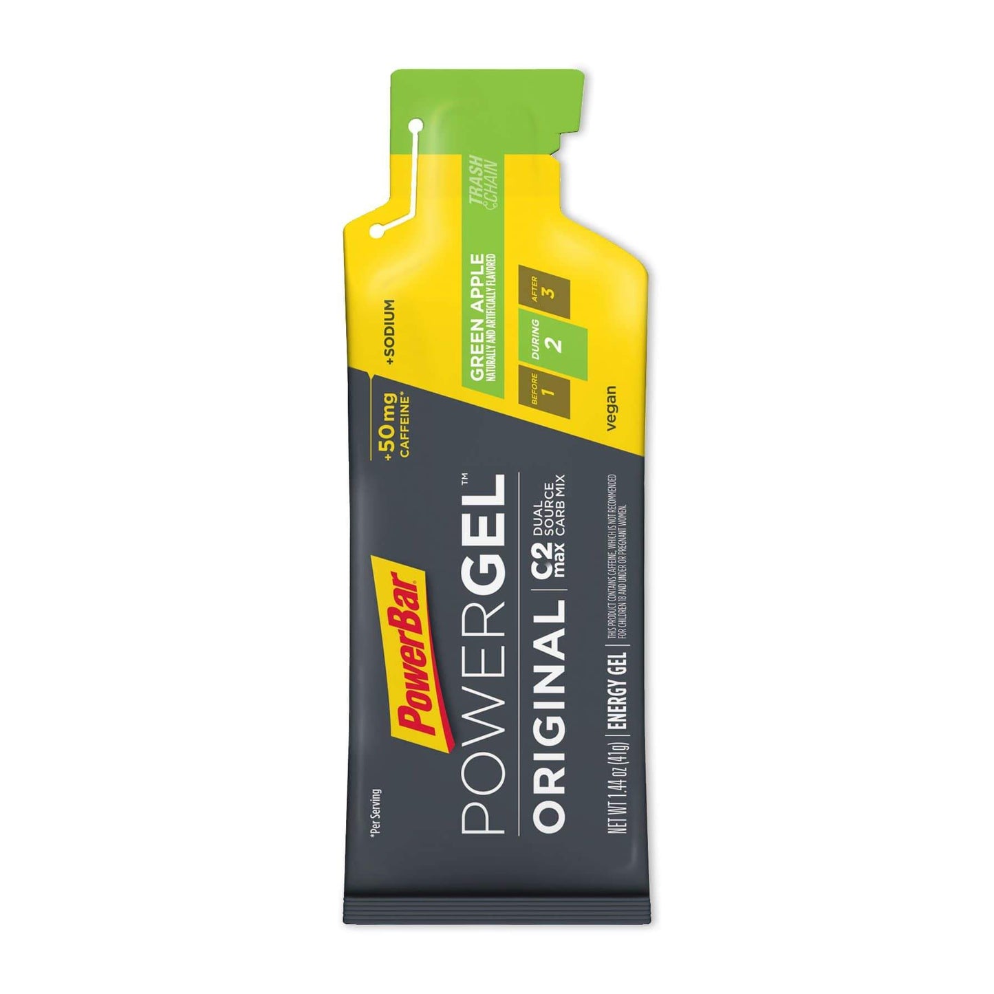 Powerbar Powergel Original-Green Apple (with 50mg Caffeine)-Single Serving-The Feed