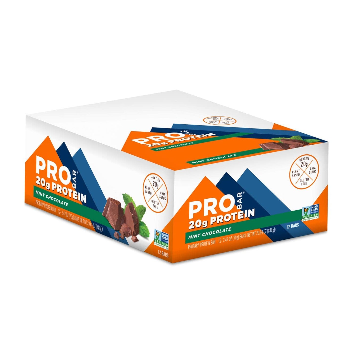 Probar Bars Mint Chocolate / Box of 12 ProBar Protein