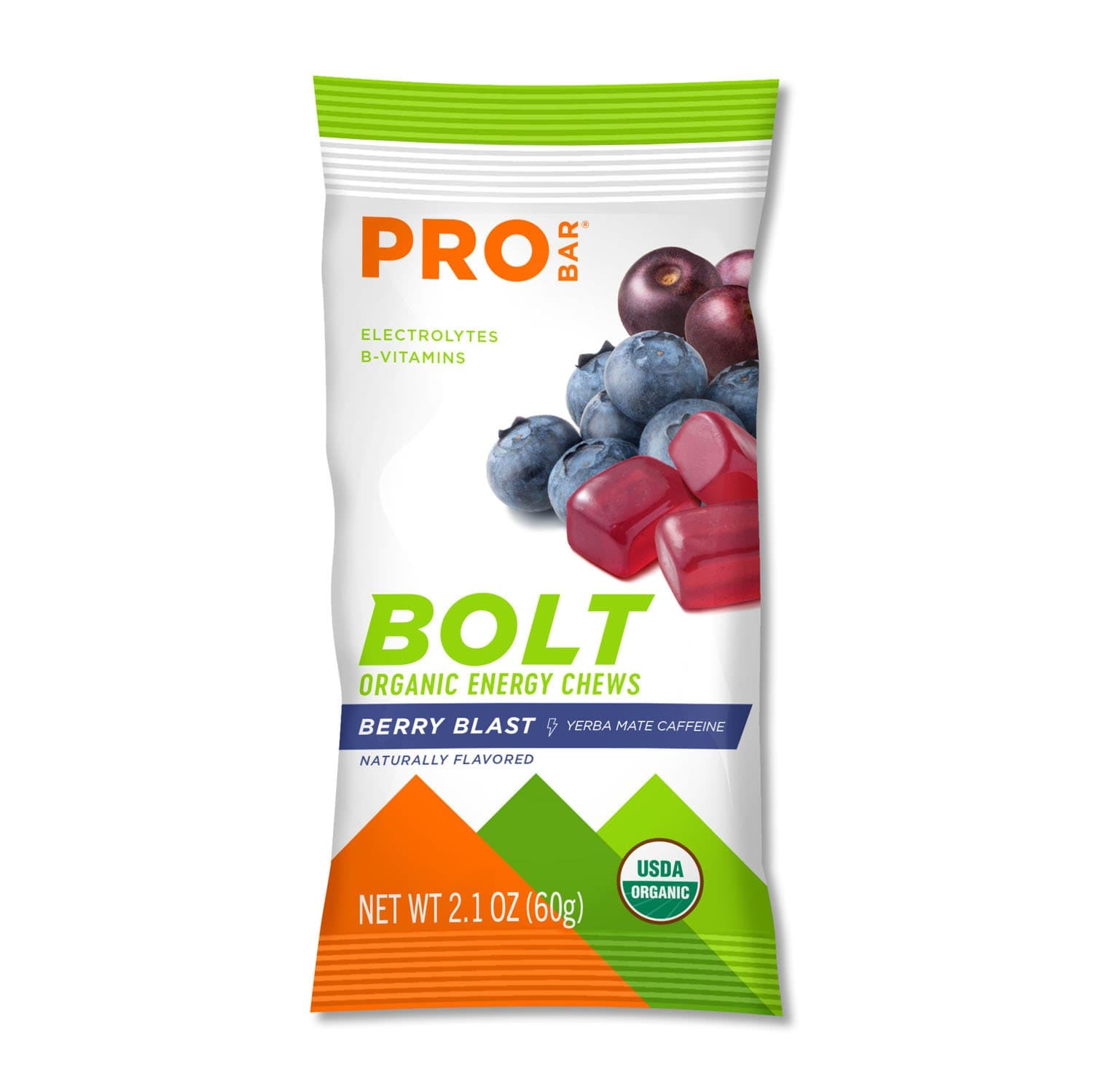 Probar Chews Berry Blast (with Caffeine) / Single Serving ProBar Bolt Chews
