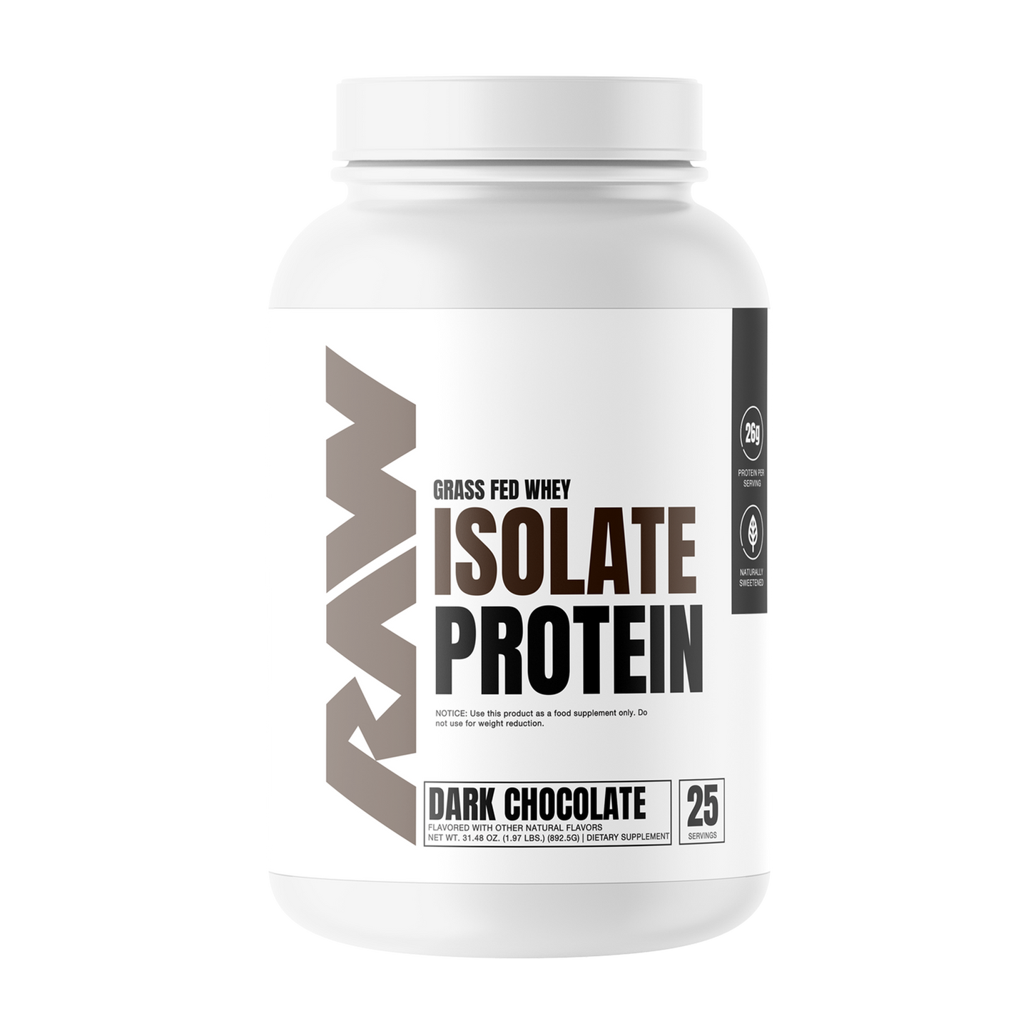 Raw Grass Fed Whey Isolate Protein