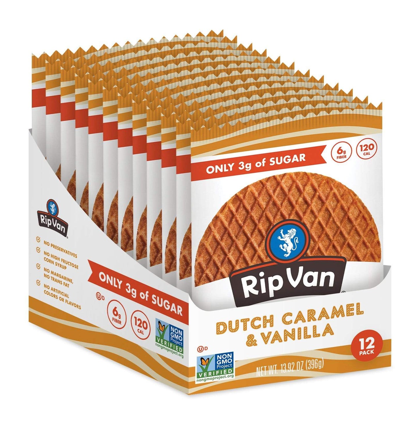 Rip Van Wafel-Dutch Caramel and Vanilla-Box of 12-The Feed