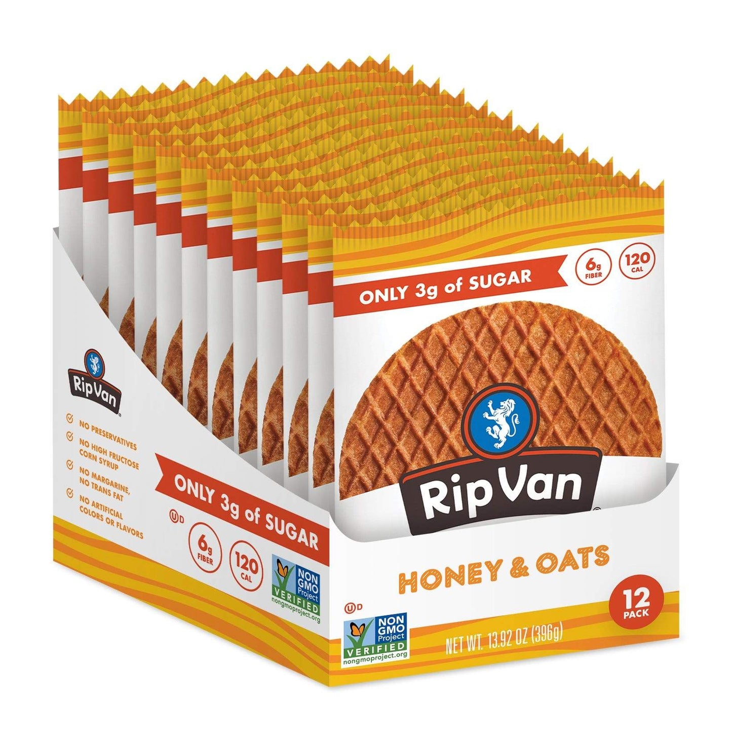 Rip Van Wafel-Honey and Oats-Box of 12-The Feed