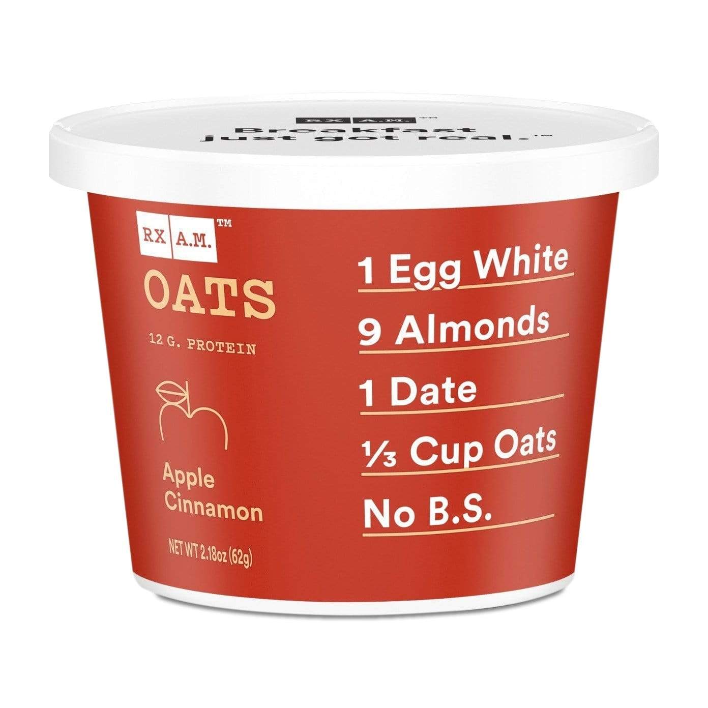 RX A.M. Oats-Apple Cinnamon-Single Cup-The Feed