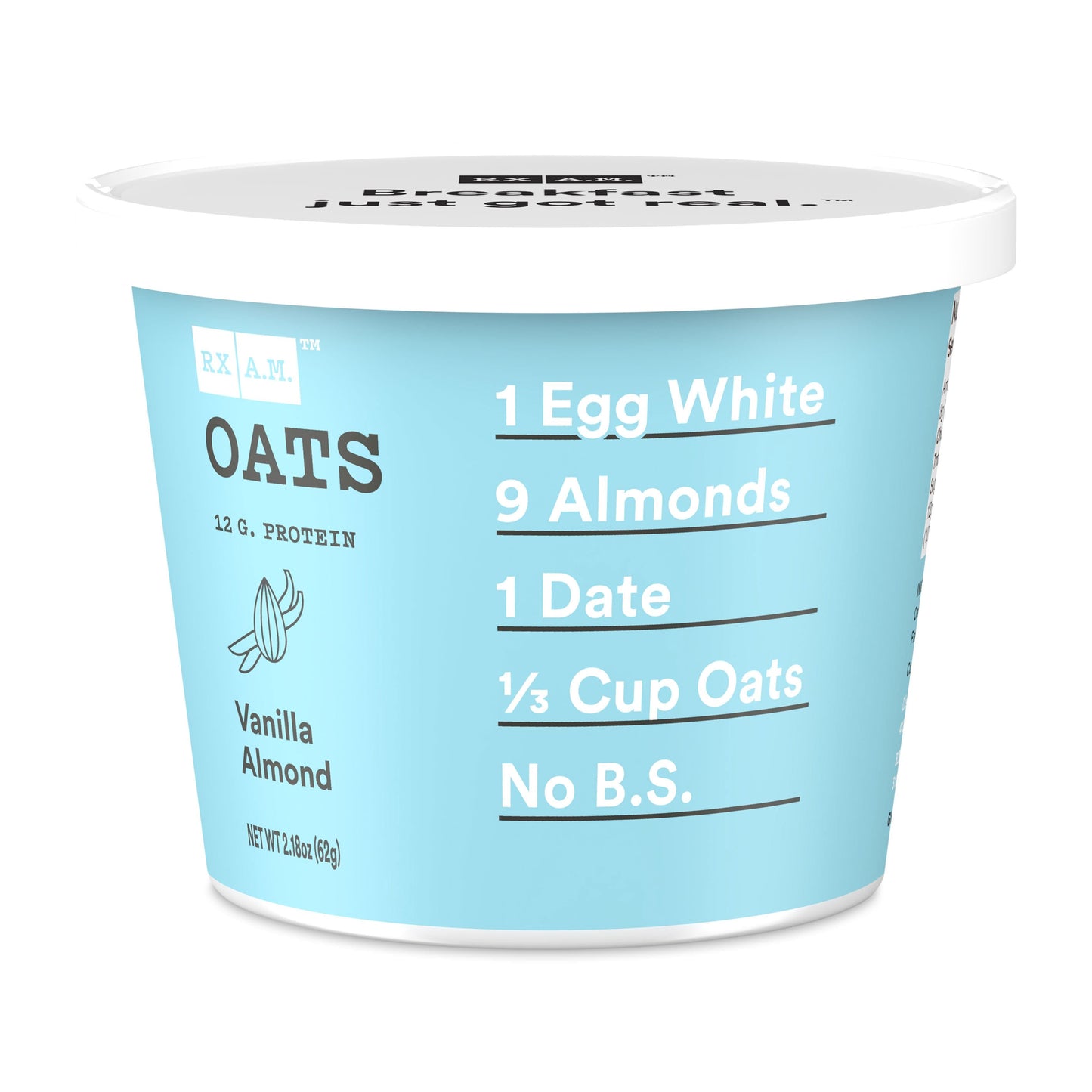 RX A.M. Oats-Vanilla Almond-Single Cup-The Feed