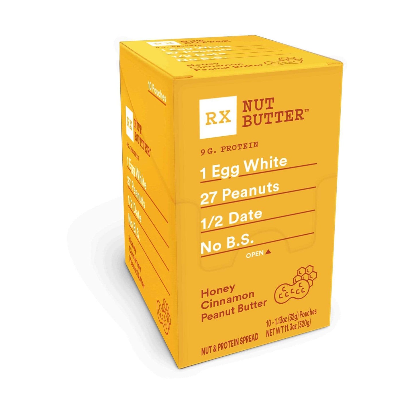 RX Nut Butter-Honey Cinnamon Peanut Butter-Box of 10-The Feed