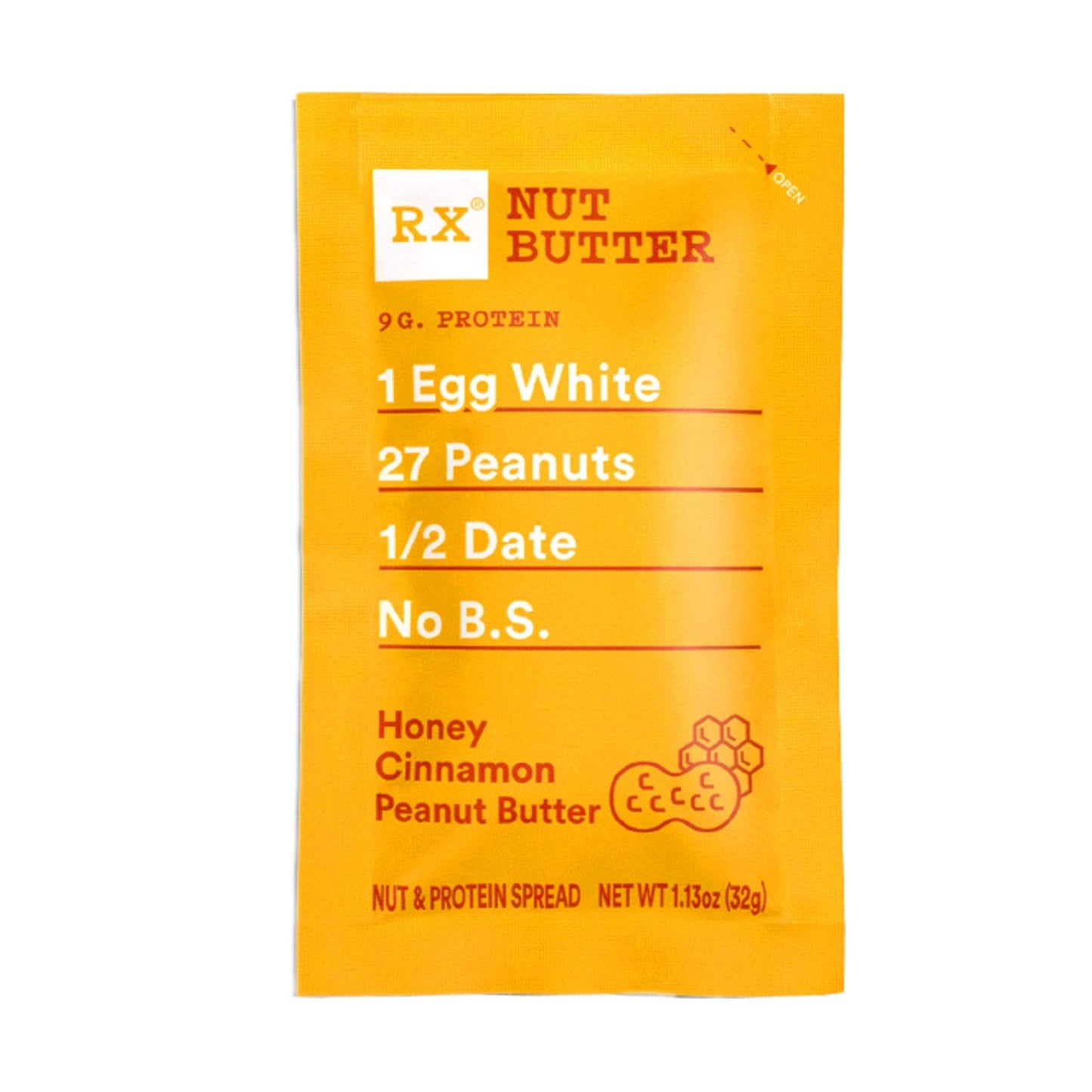 RX Nut Butter-Honey Cinnamon Peanut Butter-Single Serving-The Feed