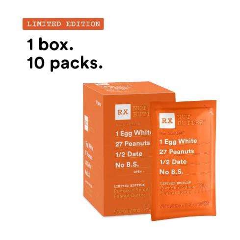 RX Nut Butter-Pumpkin Spice Peanut Butter-Box of 10-The Feed