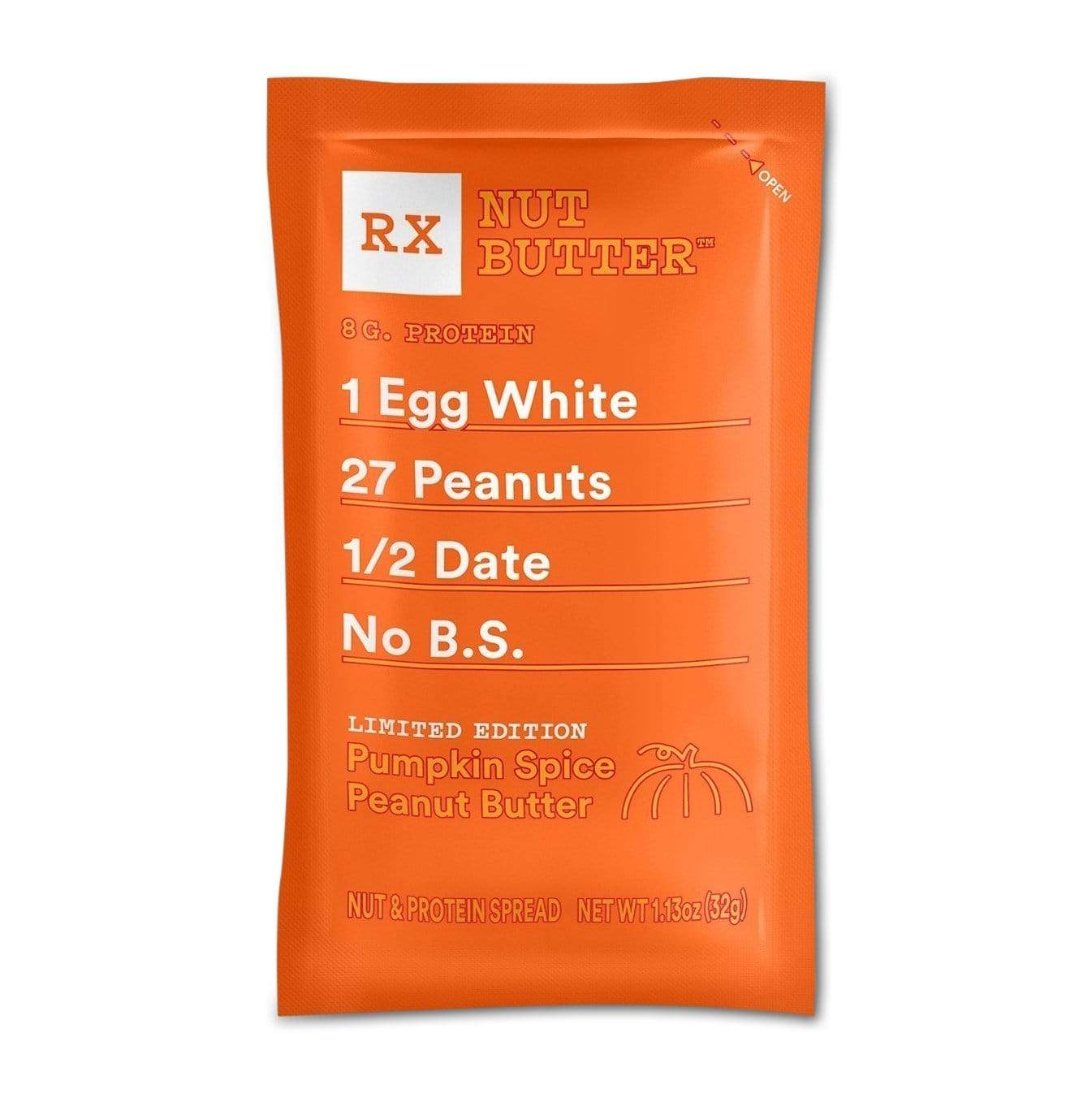 RX Nut Butter-Pumpkin Spice Peanut Butter-Single Serve-The Feed