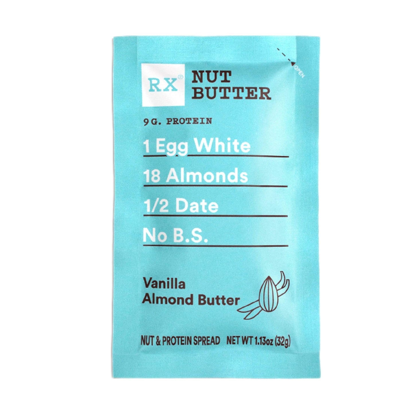 RX Nut Butter-Vanilla Almond Butter-Single Serving-The Feed