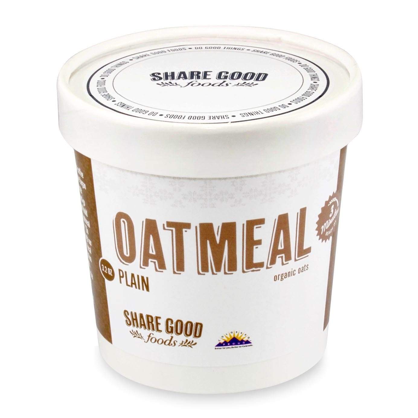 Share Good Foods Oatmeal Cups-Plain-The Feed