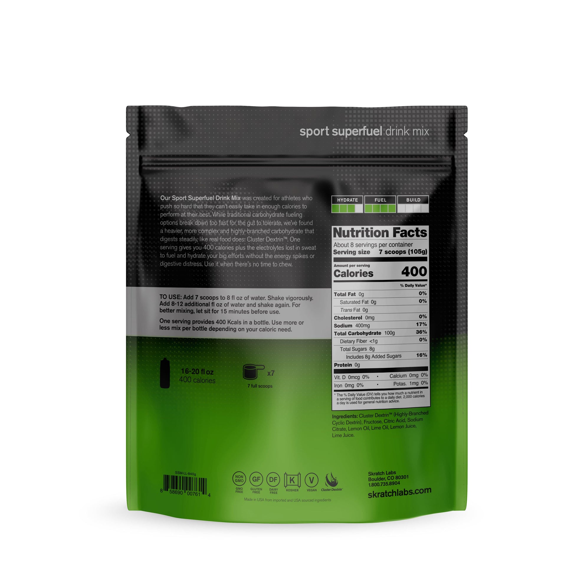 Skratch Labs Hydration Skratch Labs Superfuel Drink Mix