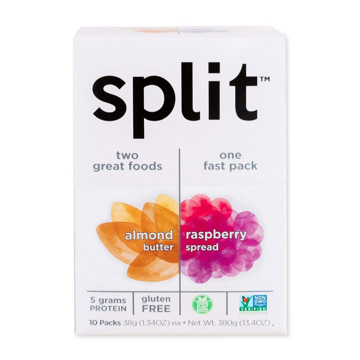 Split Nutrition-Raspberry and Almond Butter-Box of 10-The Feed