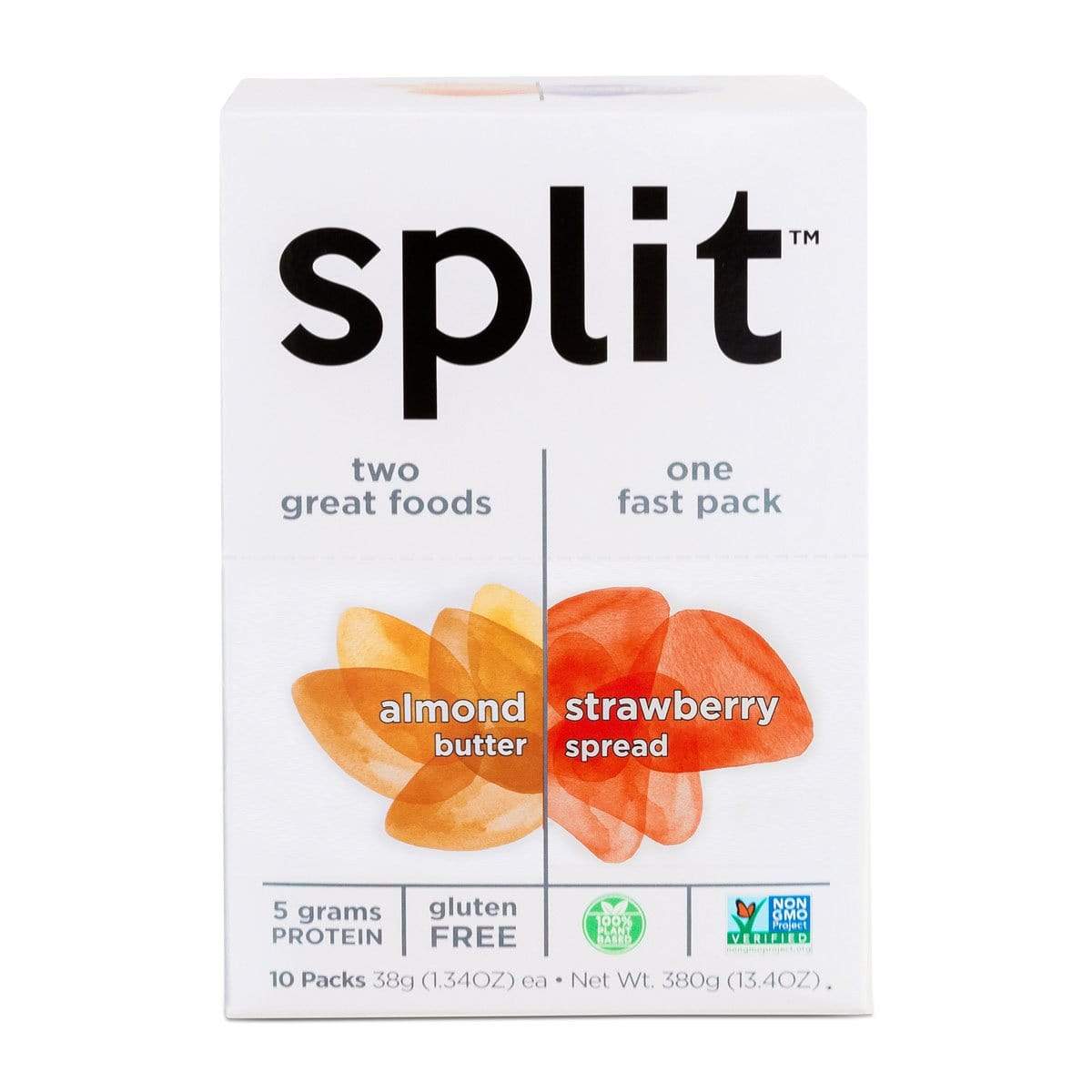 Split Nutrition-Strawberry Spread and Almond Butter-Box of 10-The Feed