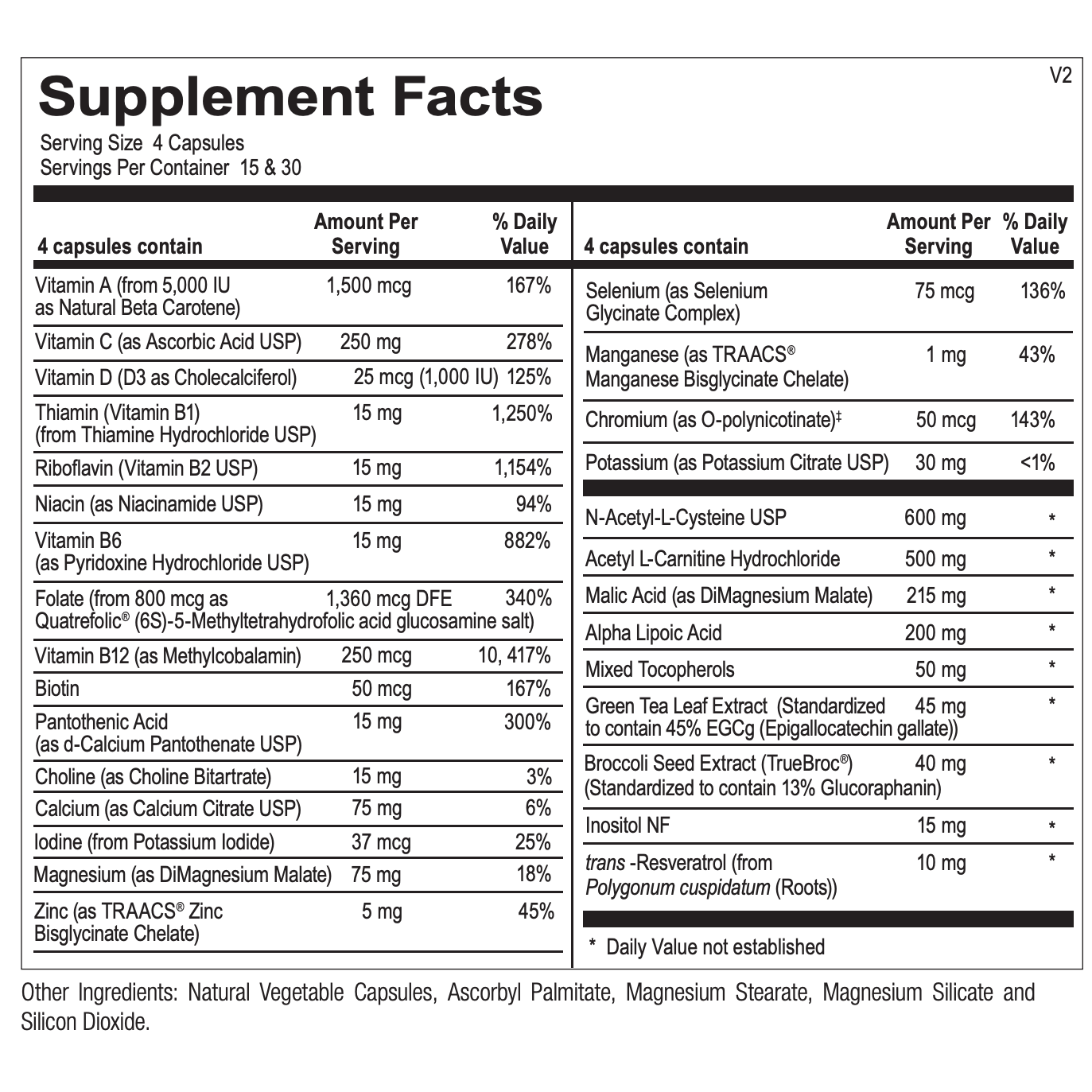SwissRX Multi-Vitamin-120 Capsules-The Feed