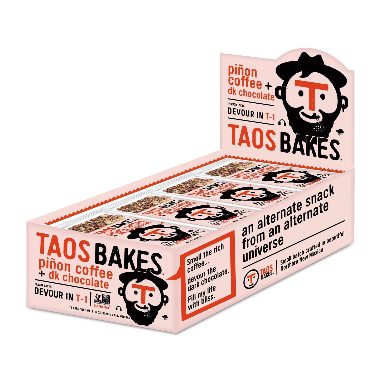 Taos Bakes-Pinon Coffee and Dark Chocolate-Box of 12-The Feed