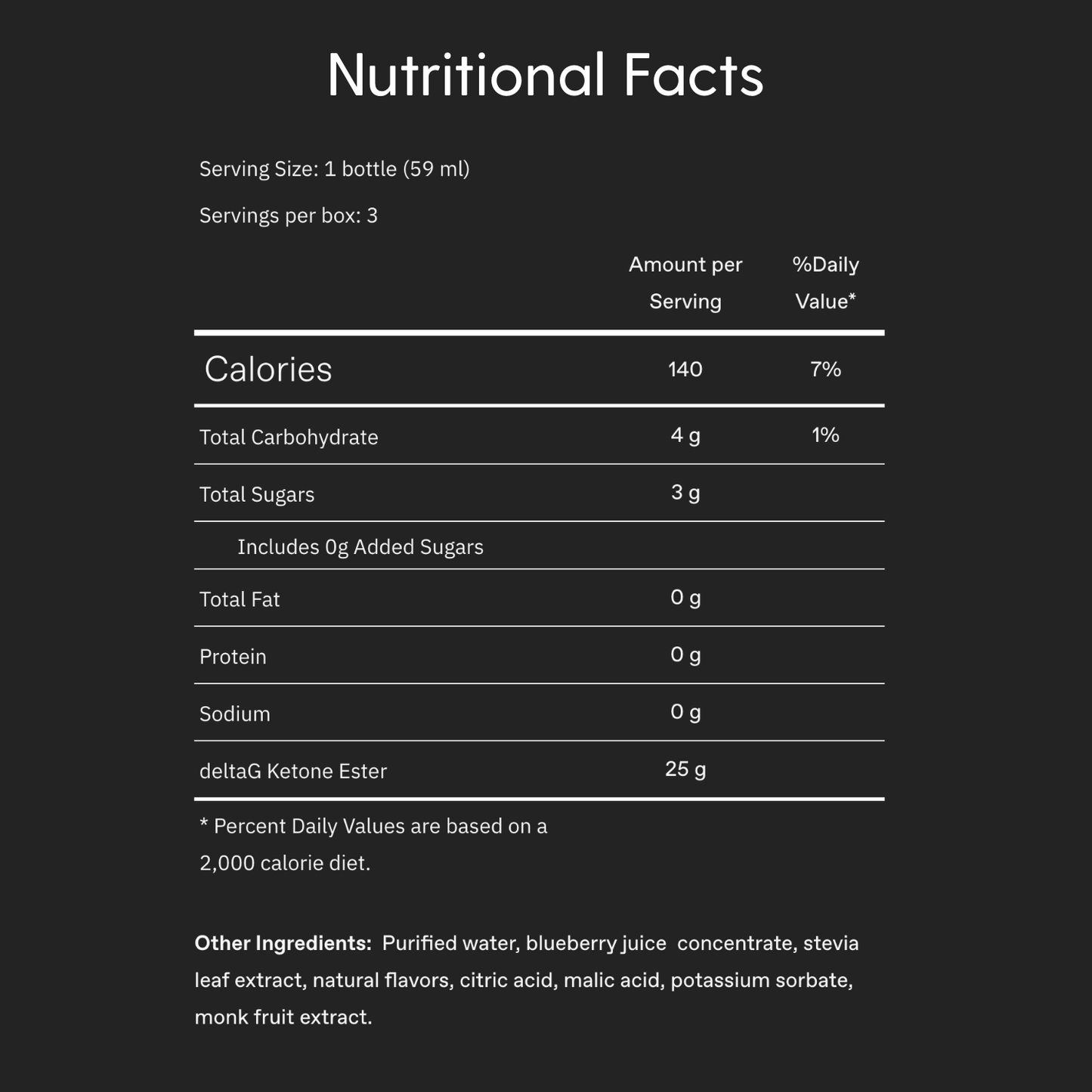 TdeltaS Supplements TdeltaS Ketone Ester