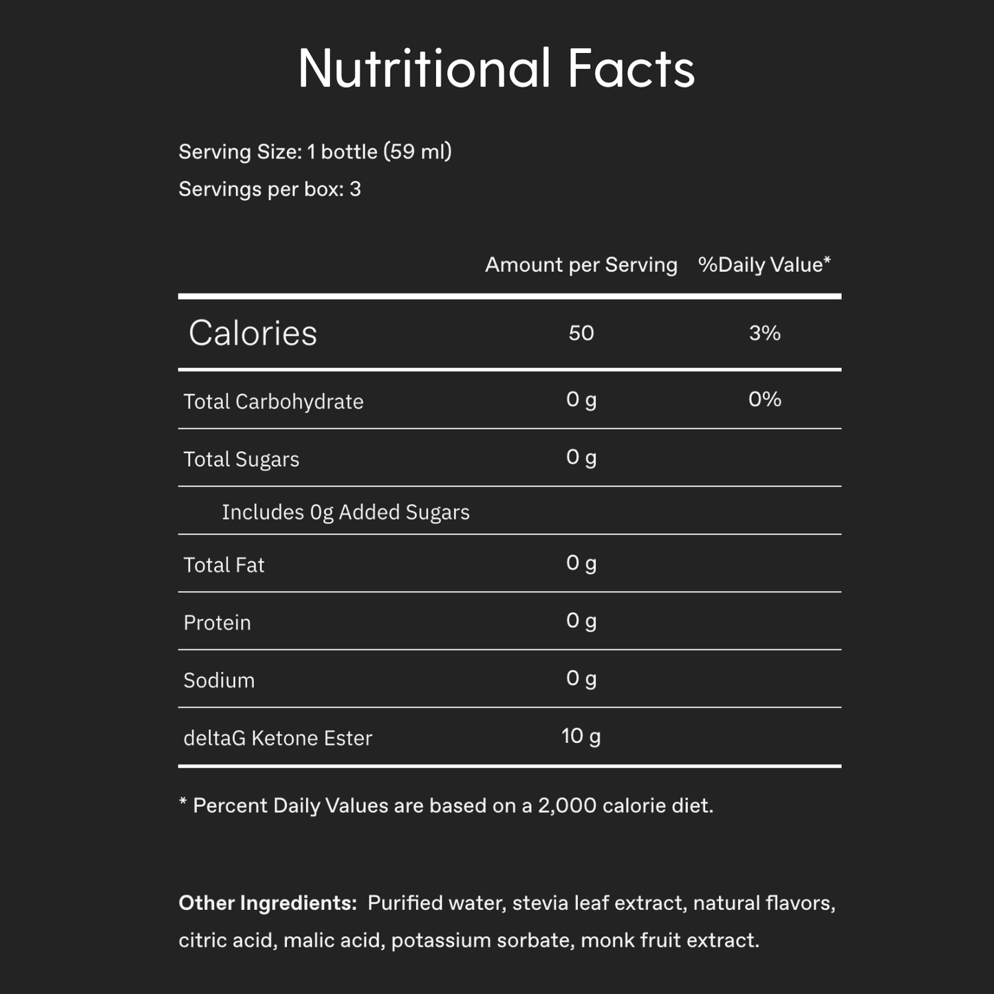 TdeltaS Supplements TdeltaS Ketone Ester Delta H